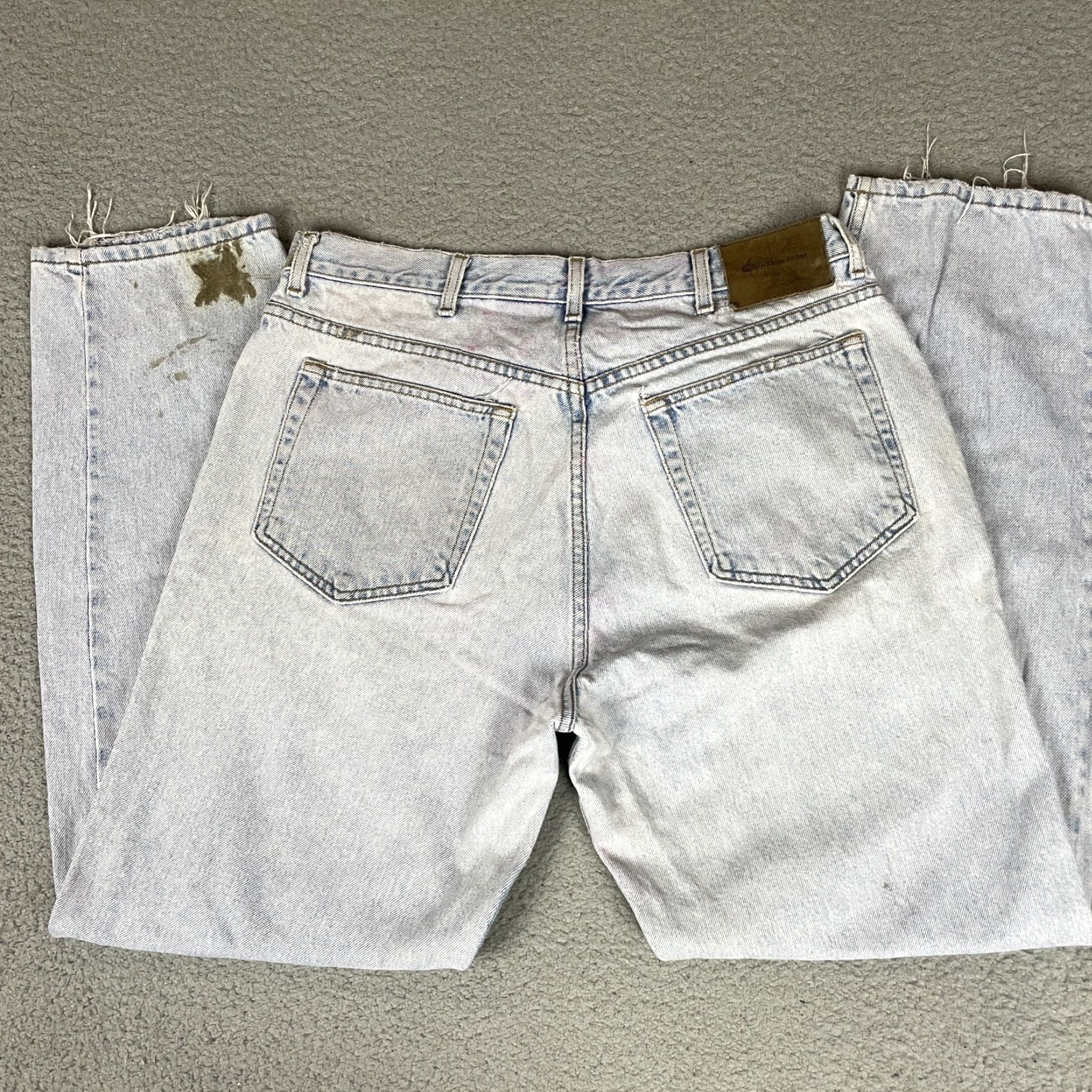 Calvin Klein VINTAGE Calvin Klein Jeans Men 36 Easy Fit USA Made Distressed 5 Pocket Straight Size US 36 / EU 52 - 3 Thumbnail