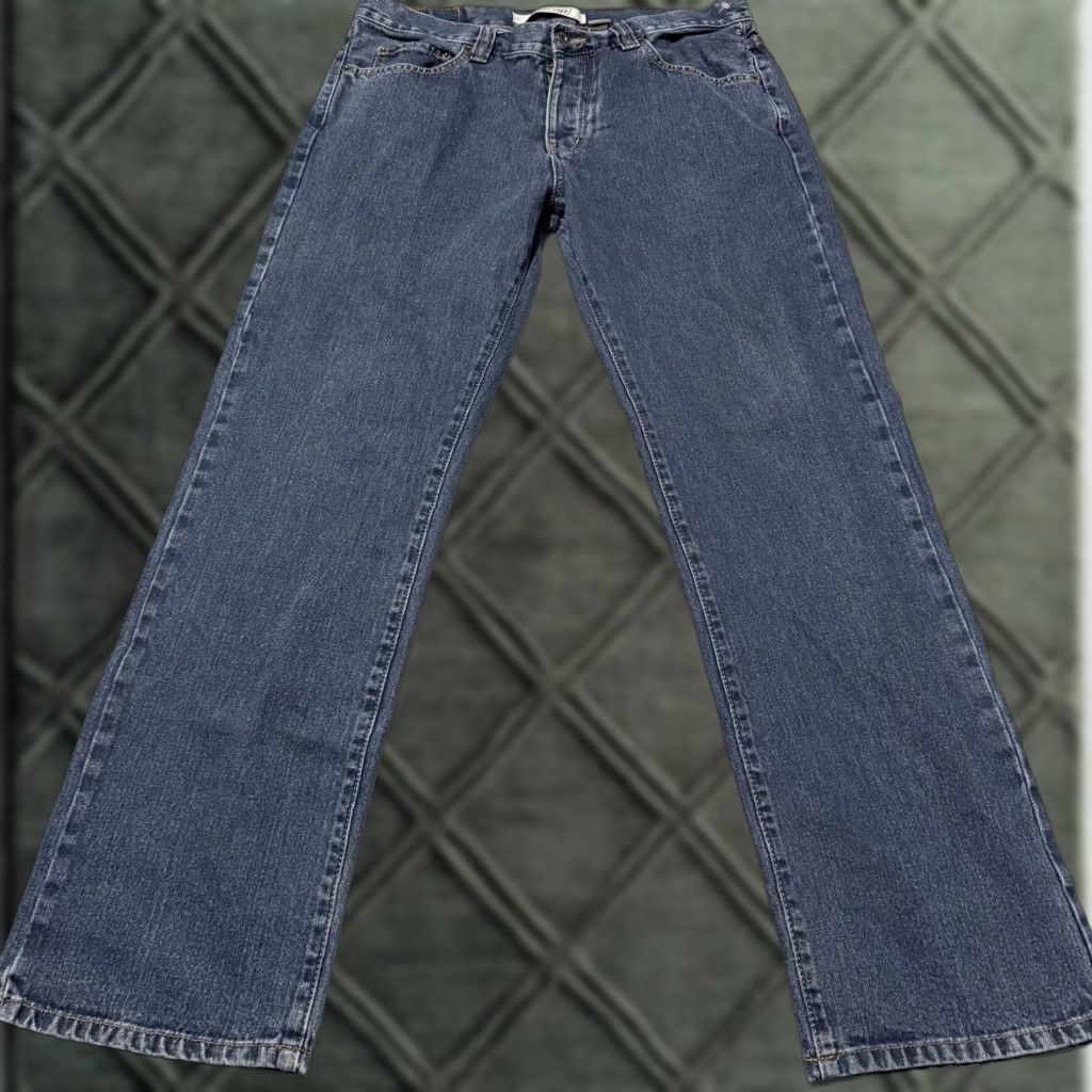 Vintage Urban Pipeline Jeans Men Blue Denim Mid Rise Straight Button Fly 34x32 Jeans Size US 34 / EU 50 - 1 Thumbnail
