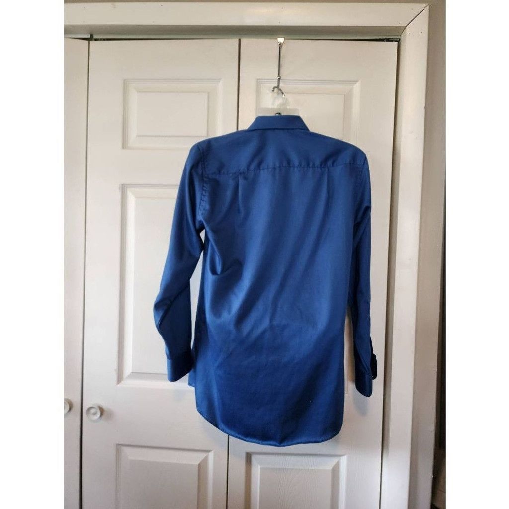 Geoffrey B. Small Geoffrey Beene Blue Dress Shirt Size US L / EU 52-54 / 3 - 3 Thumbnail