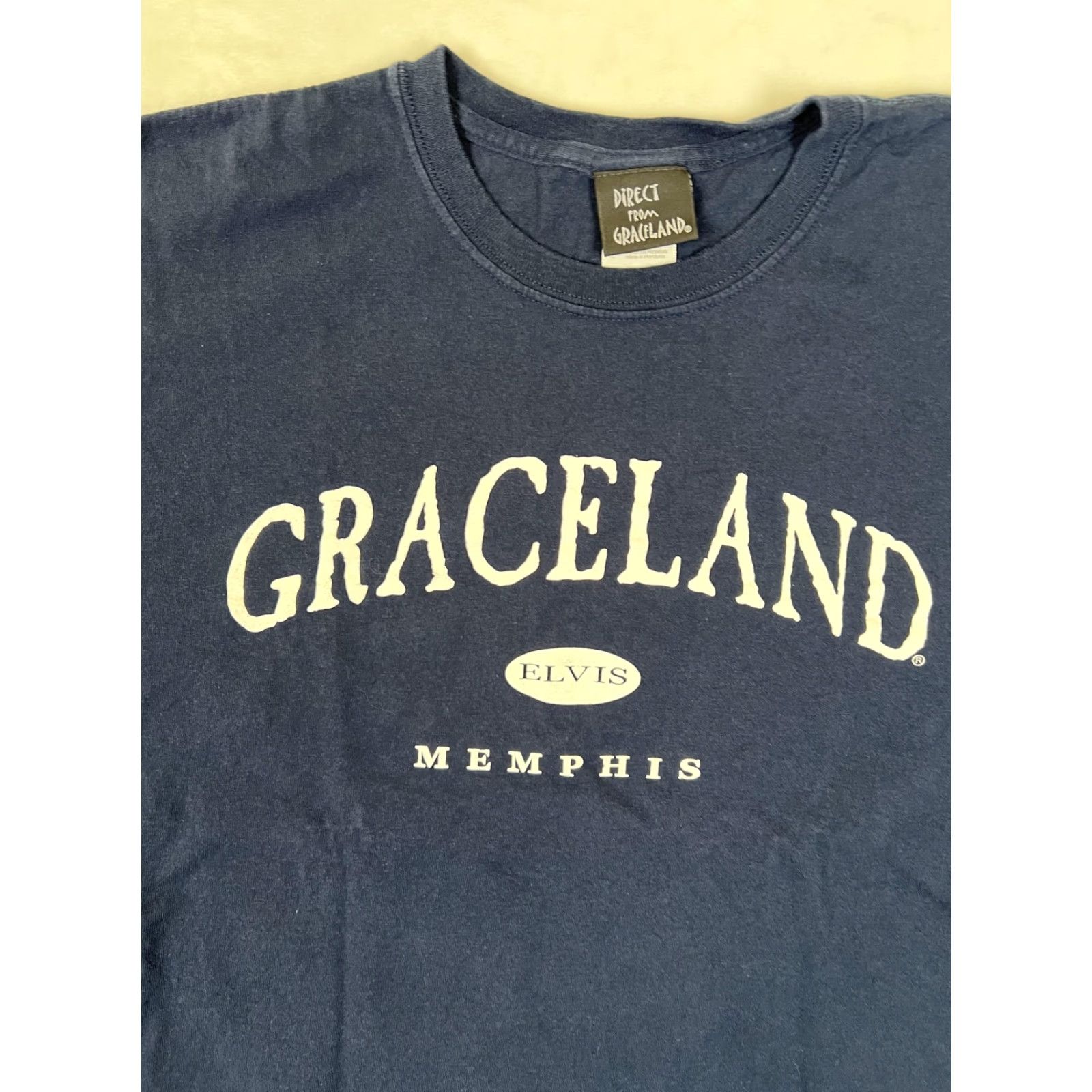 Vintage VINTAGE Graceland Elvis Presley T-Shirt Mens XL Blue Memphis Graceland Y2K Size US XL / EU 56 / 4 - 2 Thumbnail