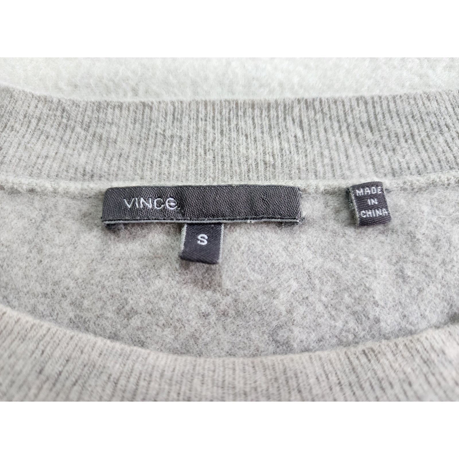 Vince VINCE Oversized Wool Angora Blend Sweater Small Light Gray Size S / US 4 / IT 40 - 3 Thumbnail