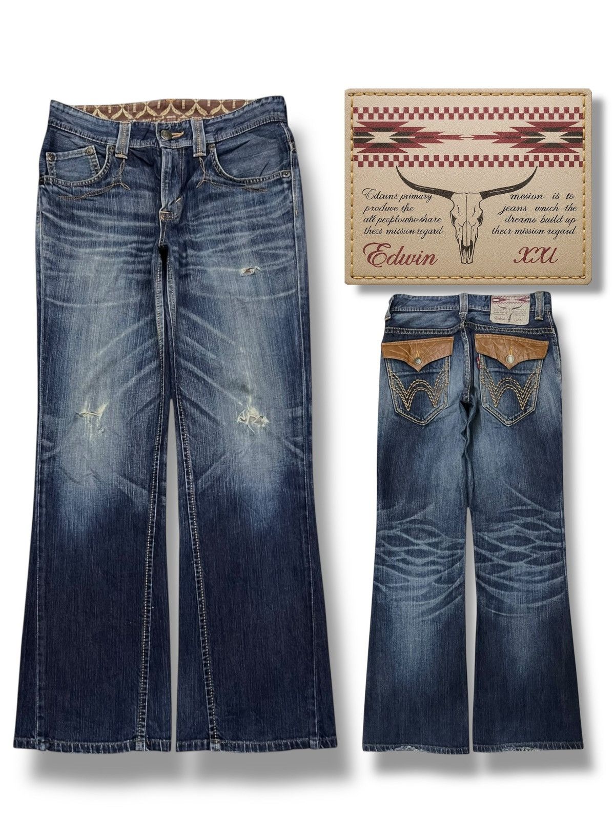 Edwin Bootcut Vintage Edwin 431XVS XXI Japan - Faded Wash Jeans Size US 32 / EU 48 - 1 Thumbnail