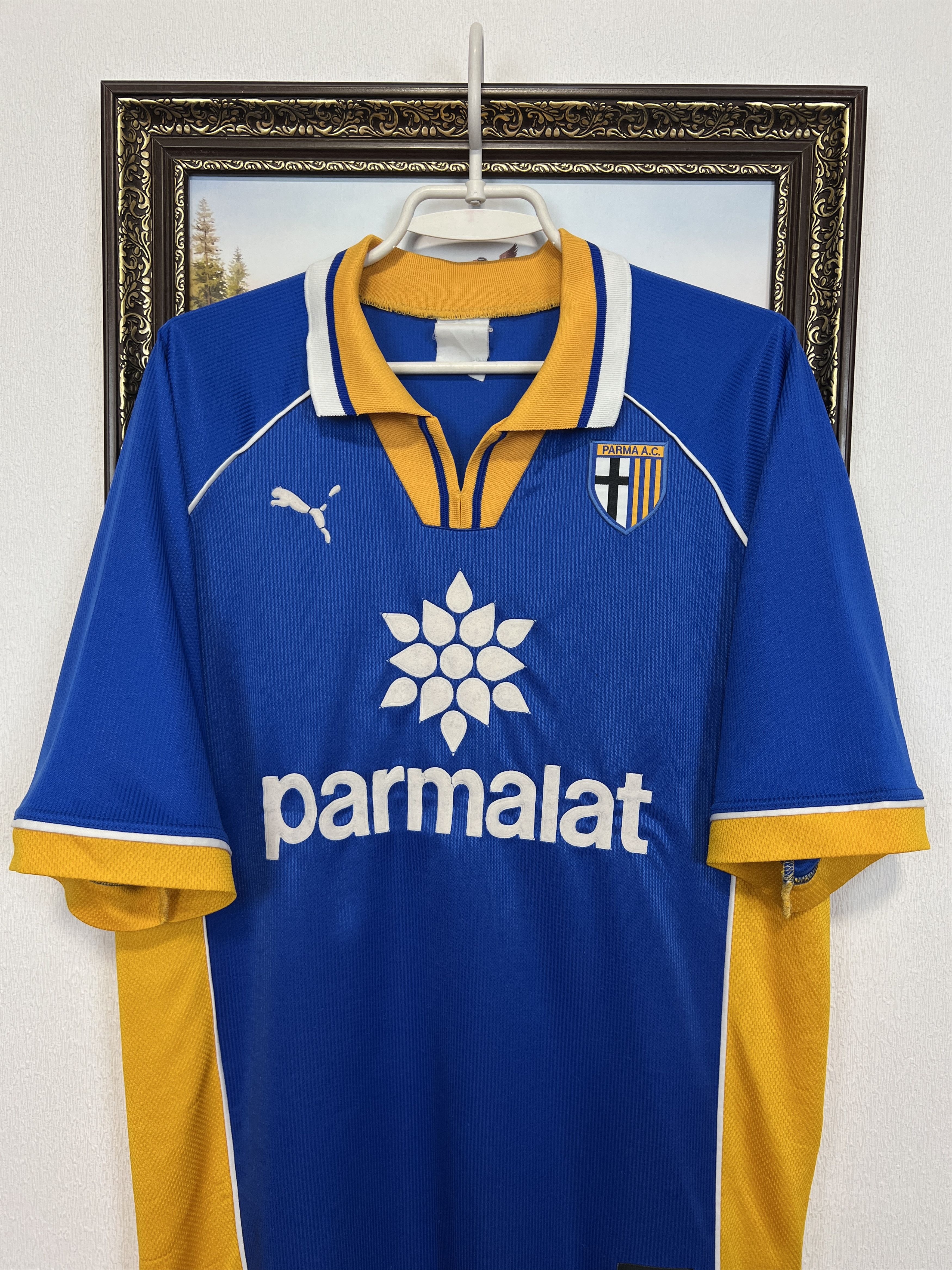 Puma Parma Away football shirt 1997 Soccer Jersey Maglia Trikot Size US L / EU 52-54 / 3 - 2 Thumbnail