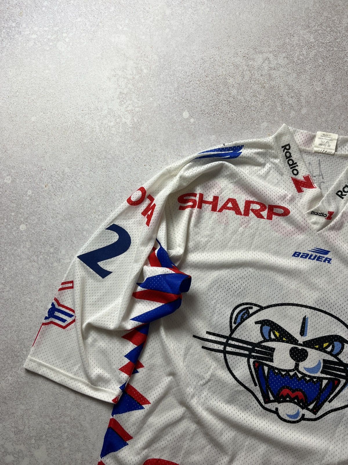 NHL DDP René Stüssi #22 EHC Kloten Jersey Ochsner Ice Hockey Size US L / EU 52-54 / 3 - 6 Thumbnail
