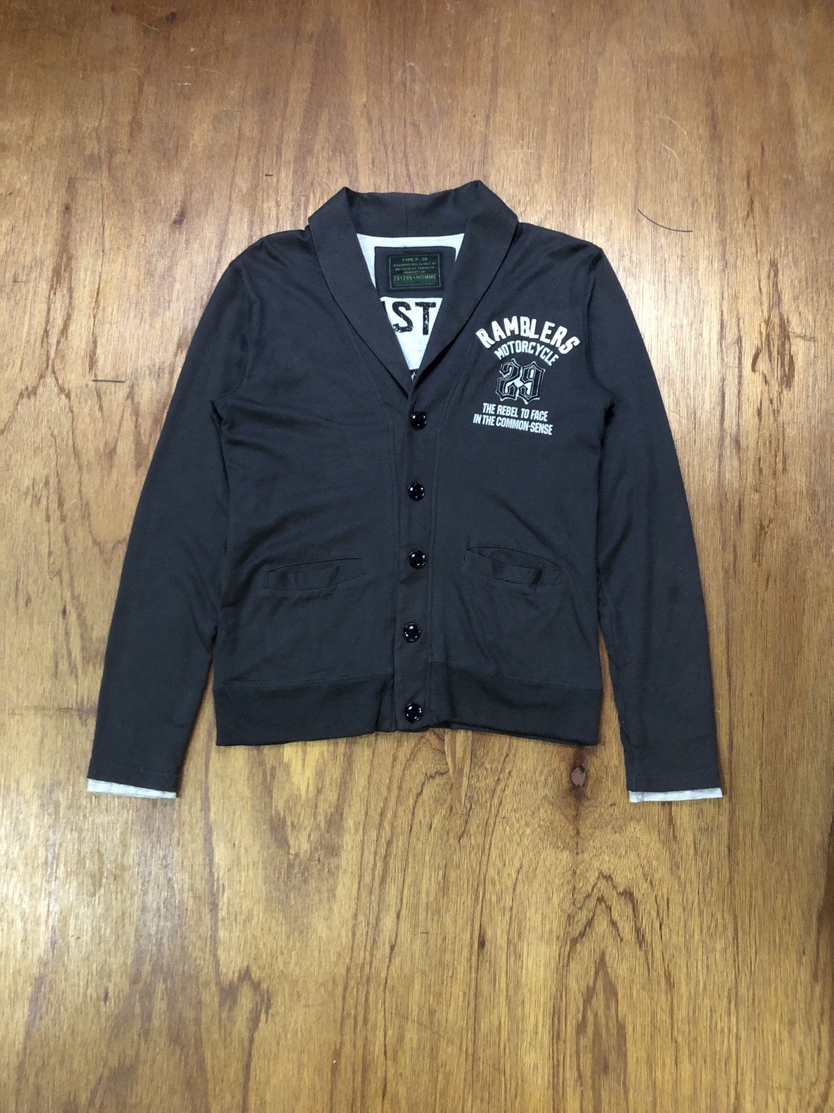 20471120 × Japanese Brand 291295 Homme Cardigan Size US M / EU 48-50 / 2 - 2 Thumbnail