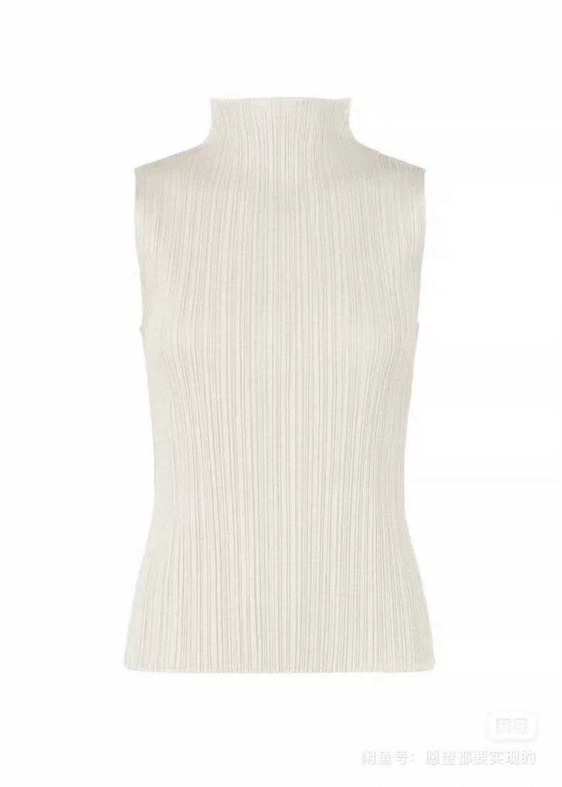Issey Miyake issey miyake size:3 White pleated vest Size XXS / US 00 / IT 34 - 1 Thumbnail
