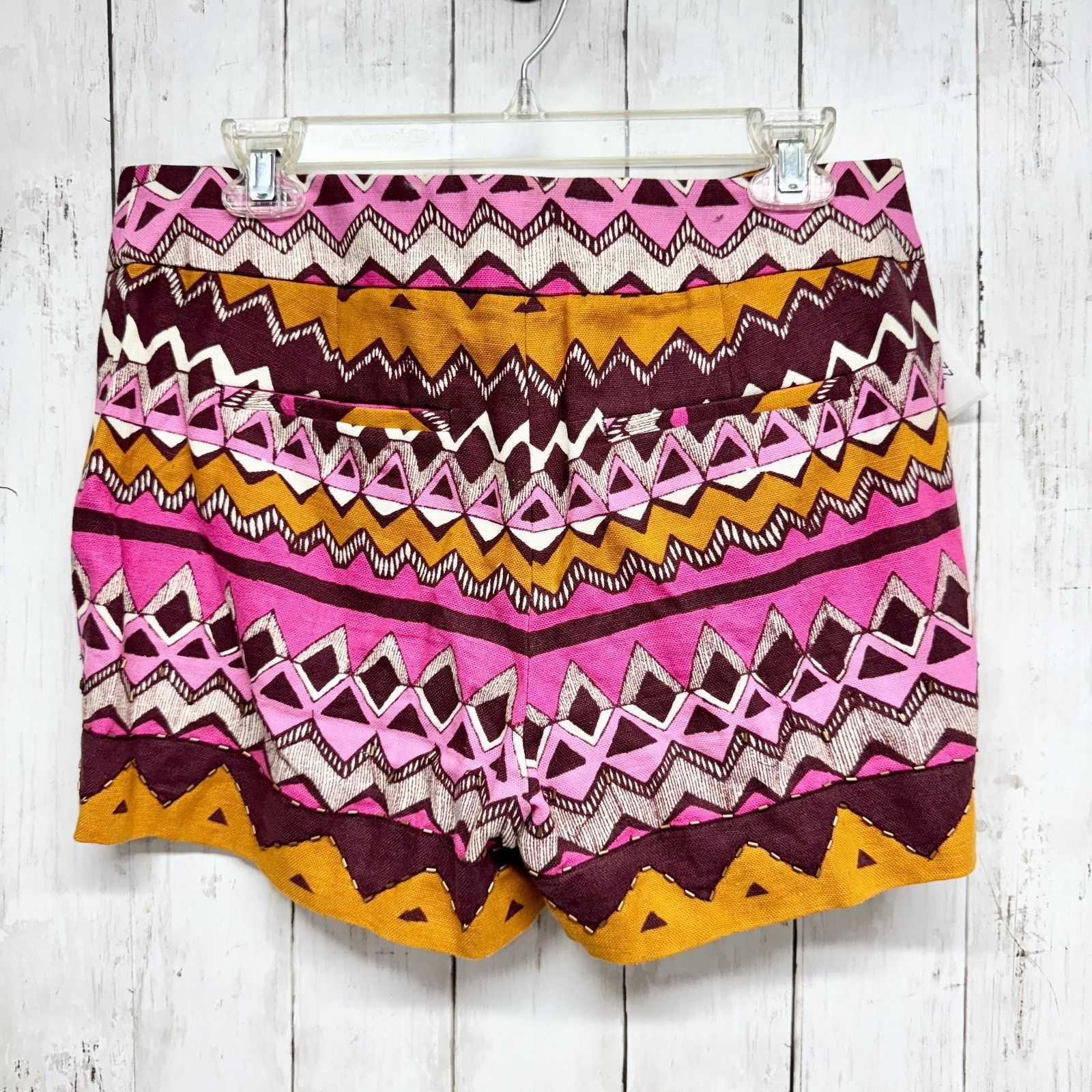 Loft Loft Shorts Sz 6 Multicolor Aztec Bead Detail Zip Fly Short Size 28" / US 6 / IT 42 - 6 Thumbnail