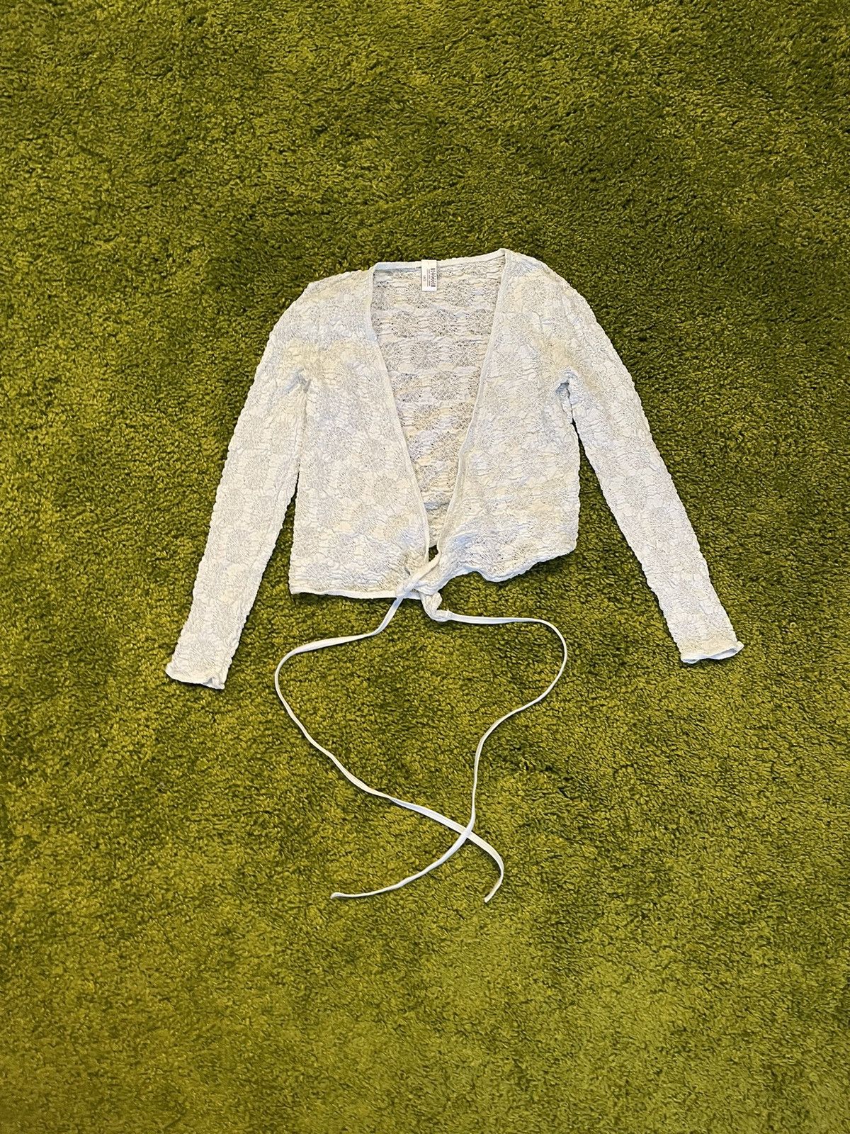 Designer × Wolford Wolford avant garde mesh lace up cardigan Size S / US 4 / IT 40 - 1 Thumbnail