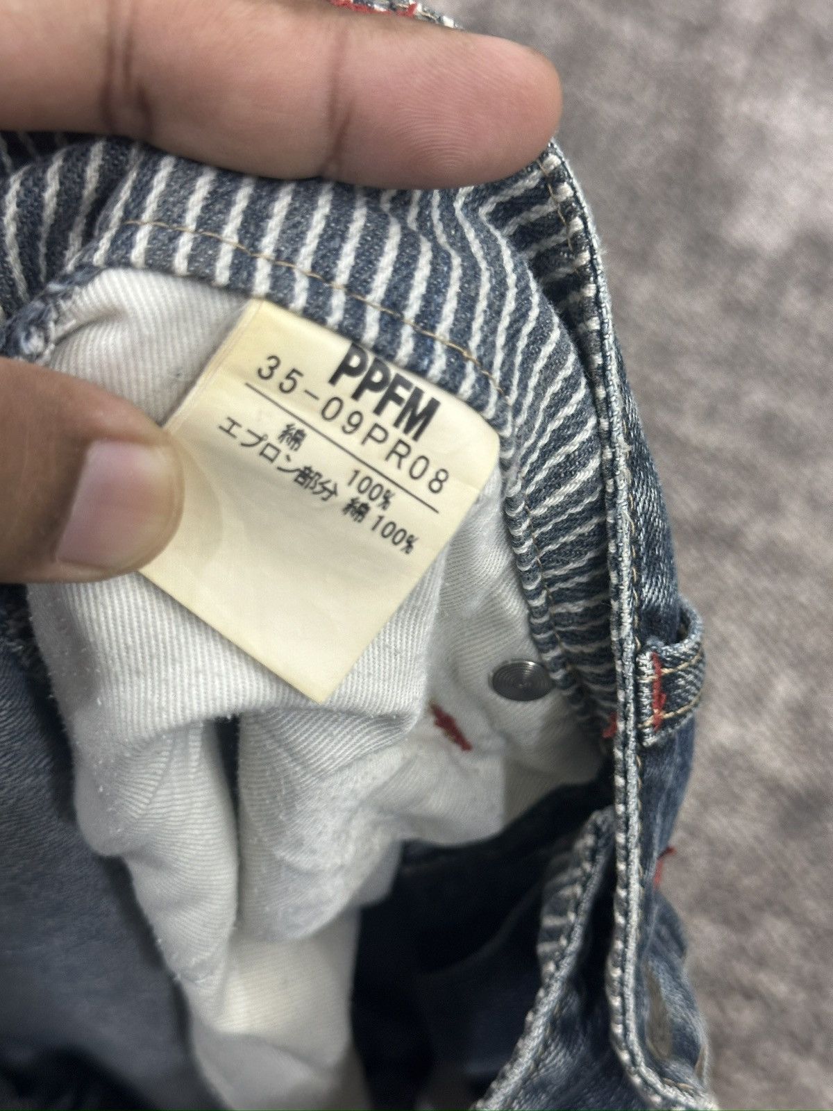 If Six Was Nine × Le Grande Bleu (L.G.B.) × PPFM Vintage Wide Jeans Baggy Multiple Pocket By PPFM Size US 30 / EU 46 - 11 Thumbnail