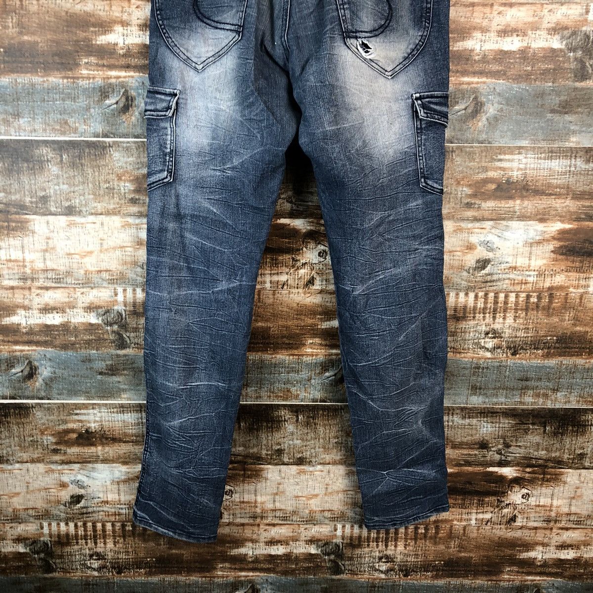 semanticdesign Semantic Design Blue Multipocket denim Pants #A2169 Size US 32 / EU 48 - 17 Thumbnail