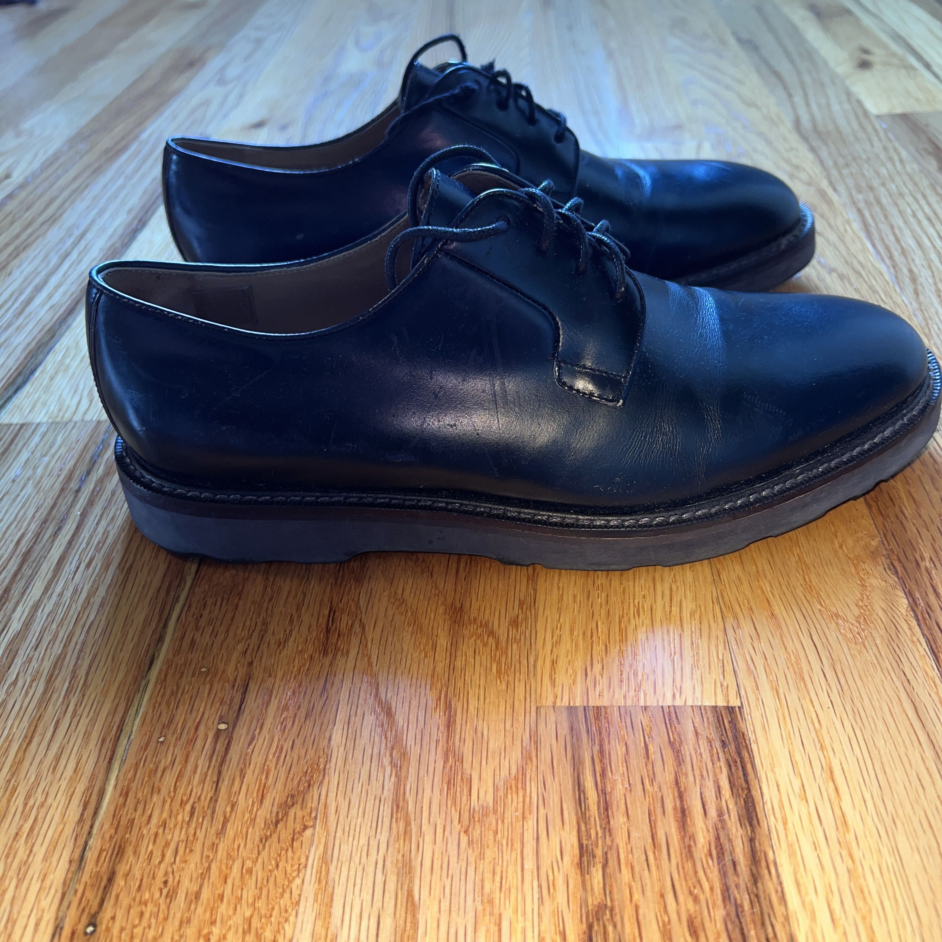 Paul Smith NAVY BLUE PAUL SMITH LEATHER LACE UP OXFORD US8 / UK7 Size US 8 / EU 41 - 5 Thumbnail