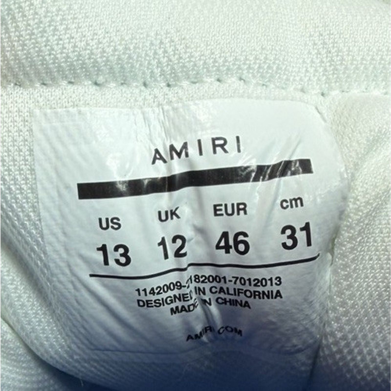 Amiri Size 46EU/13US - Amiri Skel Top High Top White Blue NEW! Size US 13 / EU 46 - 11 Thumbnail