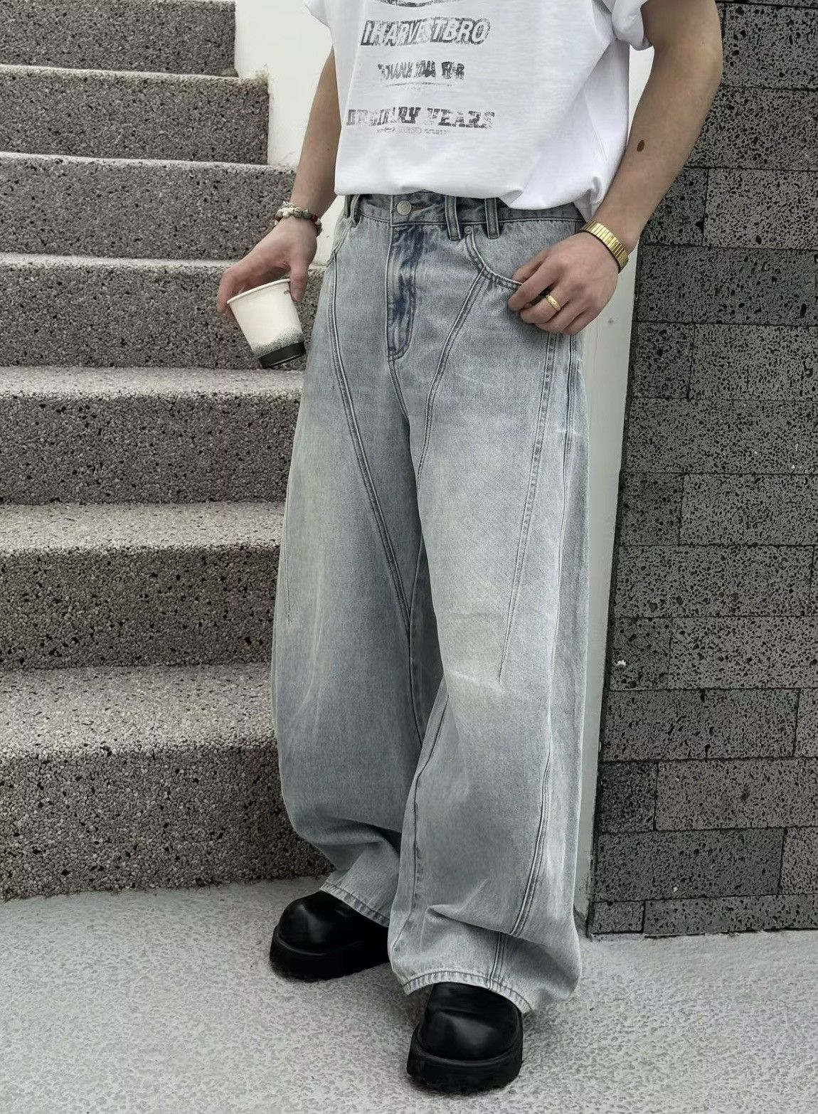 Other Grey OEM distressed denims Size US 30 / EU 46 - 1 Thumbnail