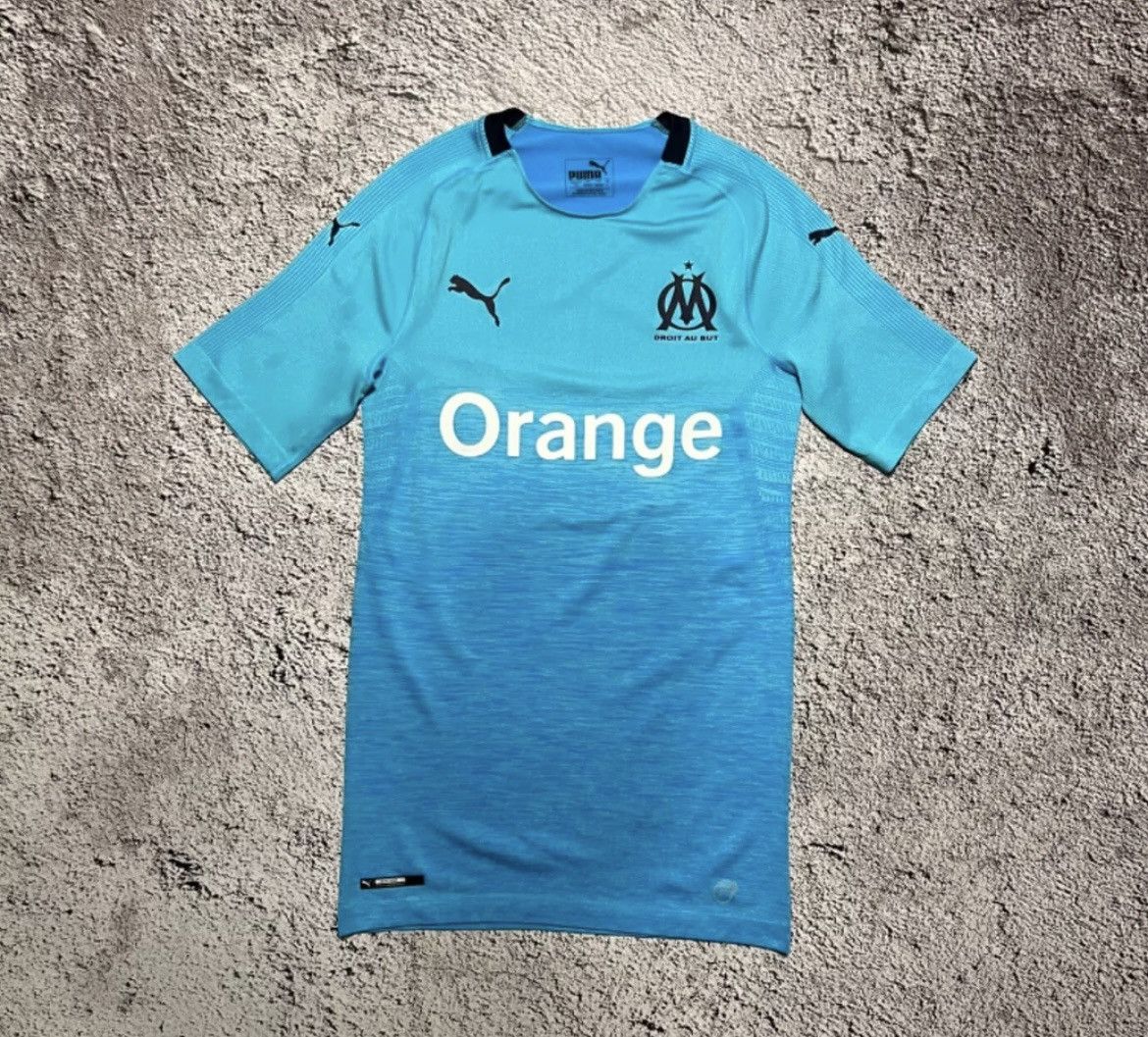 Puma OLYMPIQUE MARSEILLE 2018 2019 THIRD FOOTBALL SHIRT Size US L / EU 52-54 / 3 - 1 Thumbnail