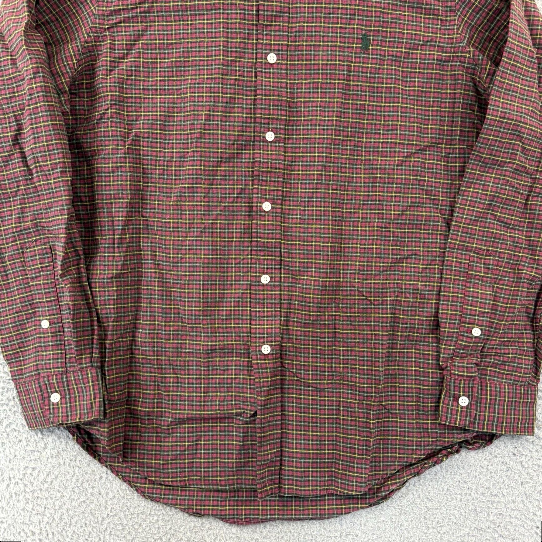 Polo Ralph Lauren Polo Ralph Lauren Shirt Mens Large Red Check Pony Long Sleeve Button Up Preppy Size US L / EU 52-54 / 3 - 2 Thumbnail