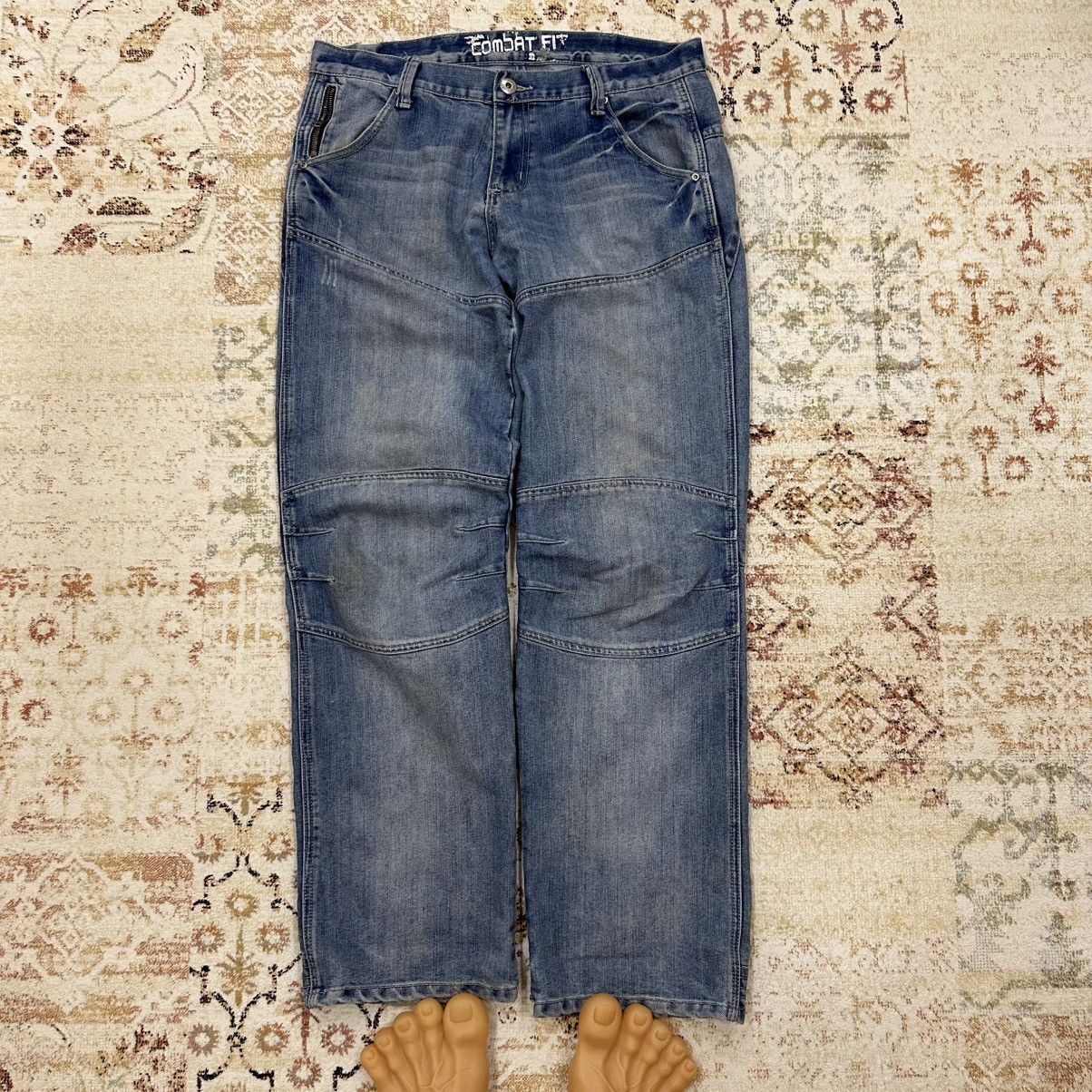 If Six Was Nine × Japanese Brand Vintage Japanese Style Double Knee Jeans Crazy Fit W36xL34 Size US 36 / EU 52 - 1 Thumbnail