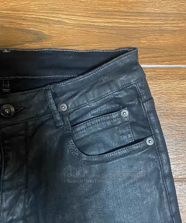 Rick Owens Rick Owens Waxed Denim Pants Size US 30 / EU 46 - 5 Thumbnail