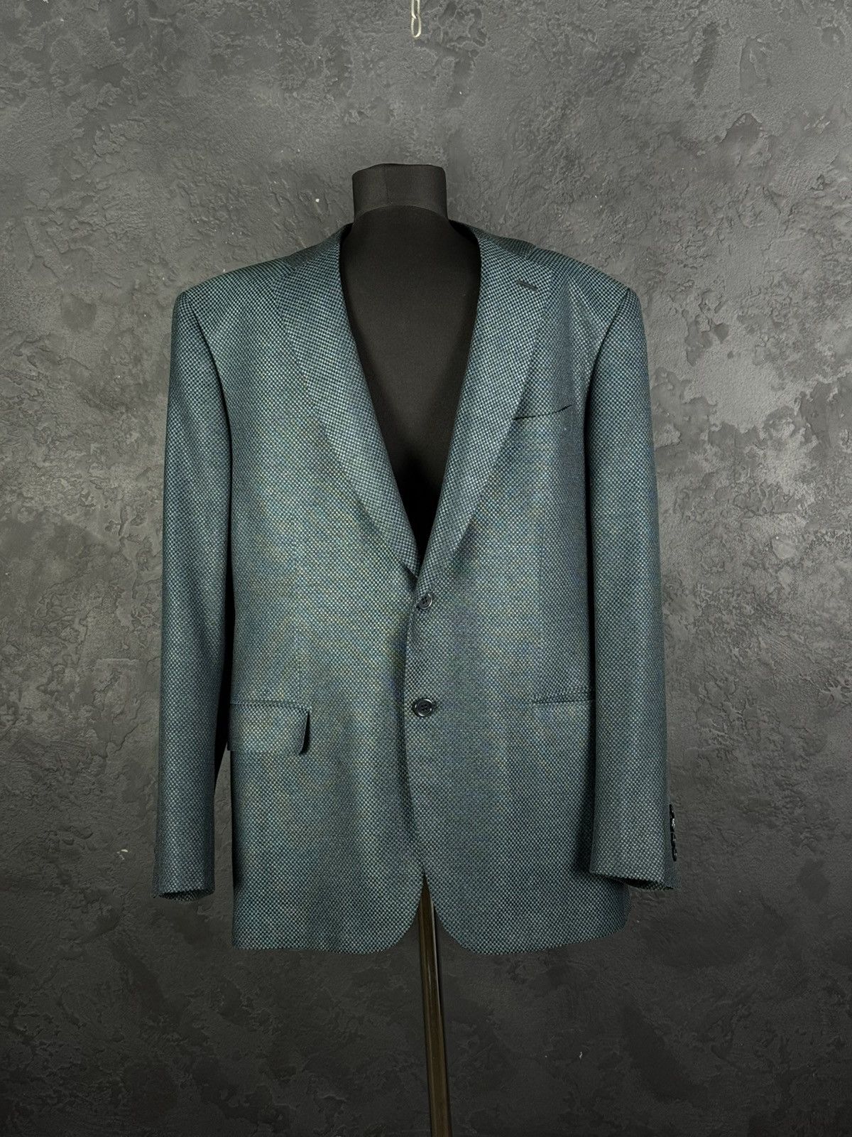 Brioni BRIONI Brunico Silk & Wool Micro-Structure Blazer Jacket Size 54R - 2 Thumbnail