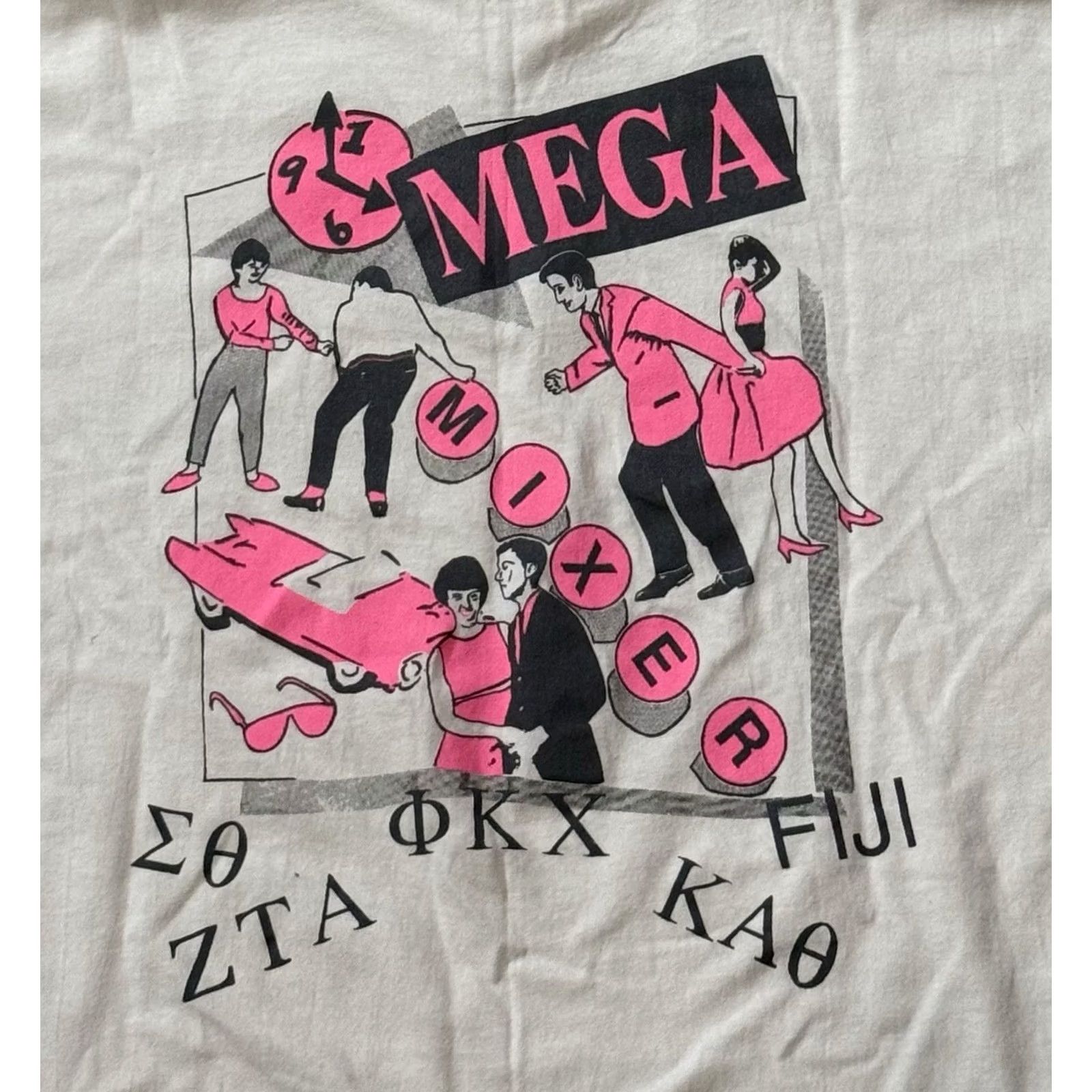 Vintage VINTAGE University of Texas Mega Mixer Shirt XL FIJI ZTA ΚΑΘ Σθ ΦΚΧ Frat Shirt Size US XL / EU 56 / 4 - 3 Thumbnail