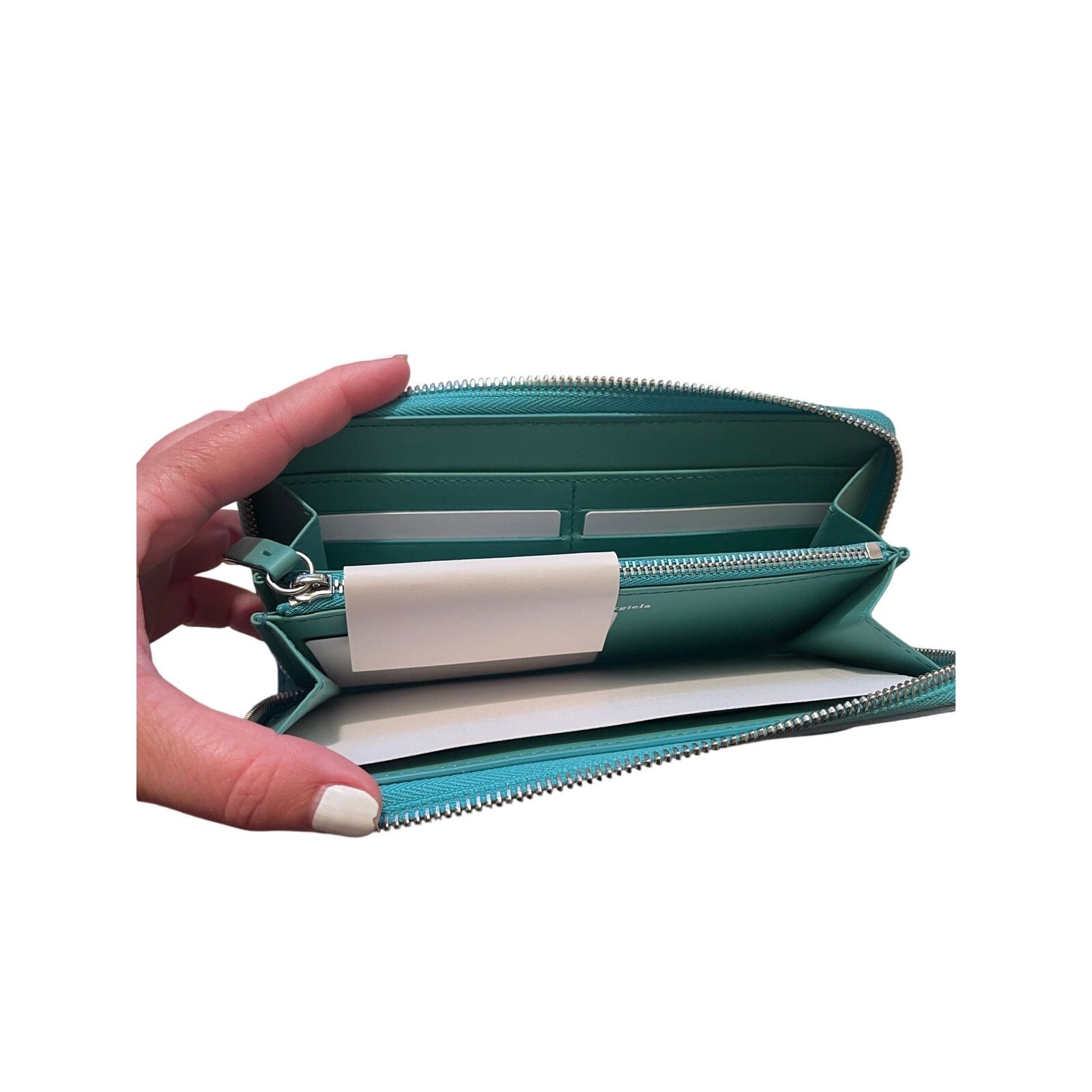 Maison Margiela Maison Margiela Snatched Long Wallet, Blue NWT Size ONE SIZE - 4 Thumbnail