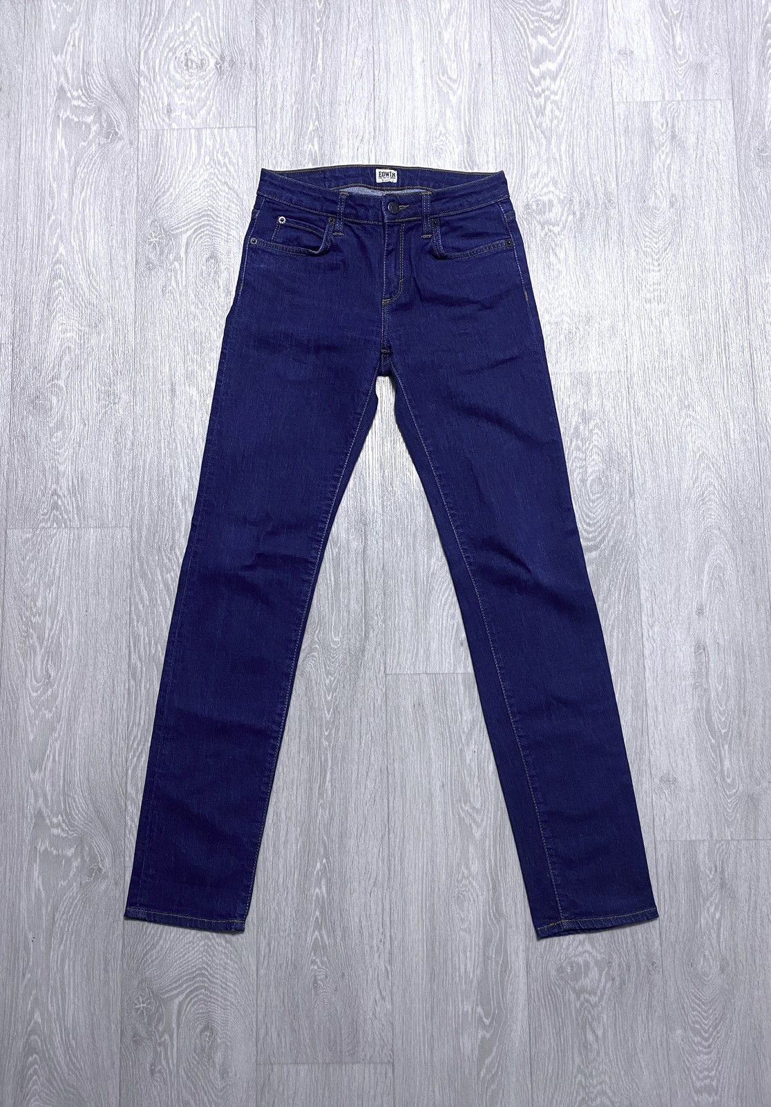 Edwin Womens Edwin Sally Pant Navy Jeans Denim Japanese Streetwear Size 27" / US 4 / IT 40 - 3 Thumbnail