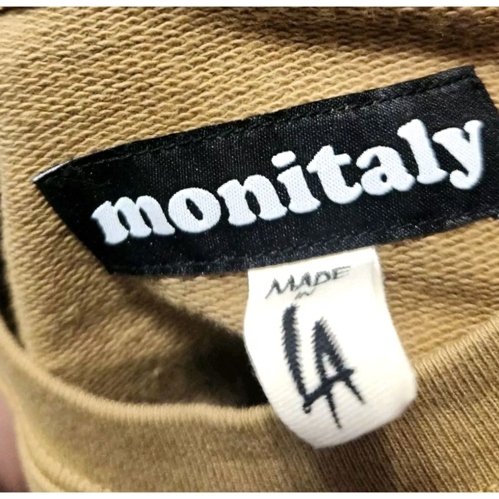 Monitaly Monitaly T-Shirt Short Sleeve Crew Sweat Made In USA Large Yellow Men L Shirt Size US L / EU 52-54 / 3 - 2 Thumbnail