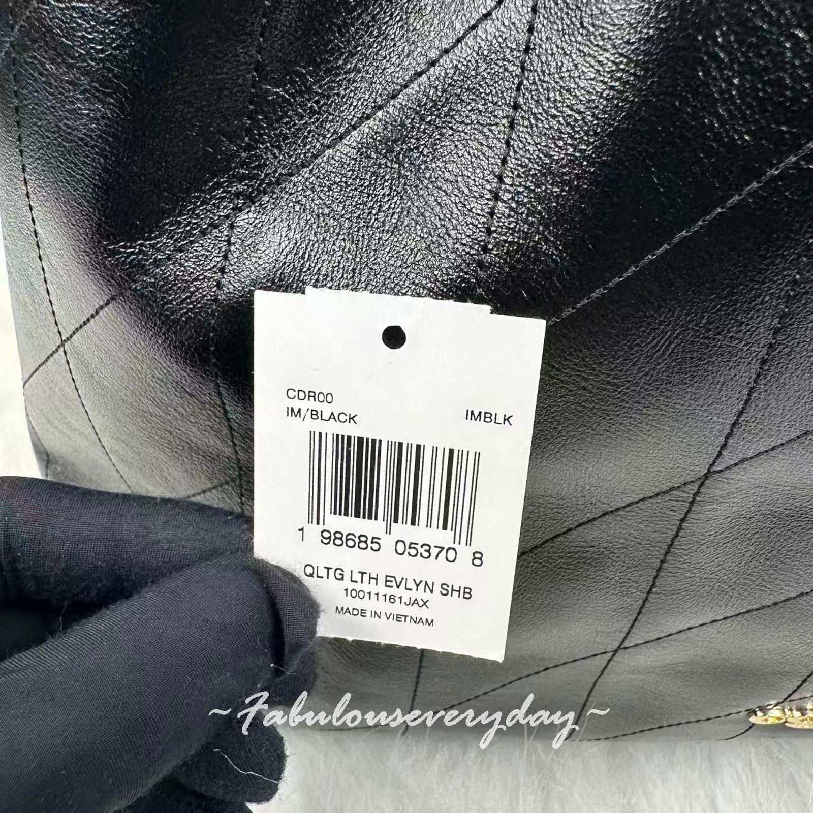 Coach Coach Evelyn Shoulder Bag With Quilting Leather/Gold/Black Size ONE SIZE - 6 Thumbnail