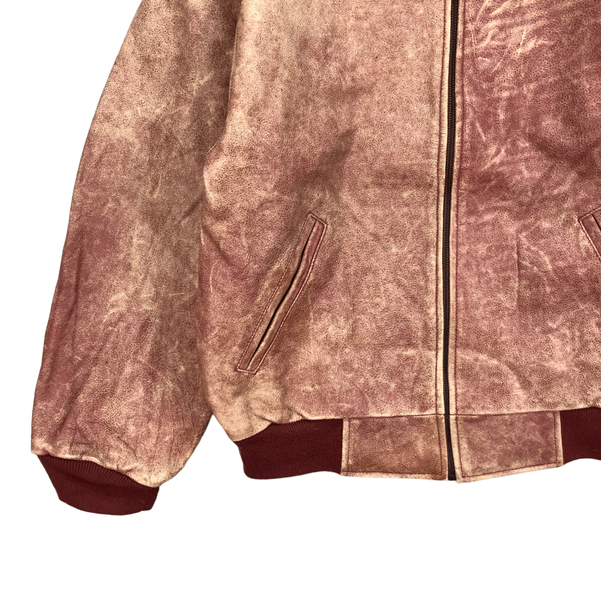 Vintage HIGHLAND ANDY & KAREN RED SKIN LEATHER JACKET #5100-33 Size US L / EU 52-54 / 3 - 4 Thumbnail
