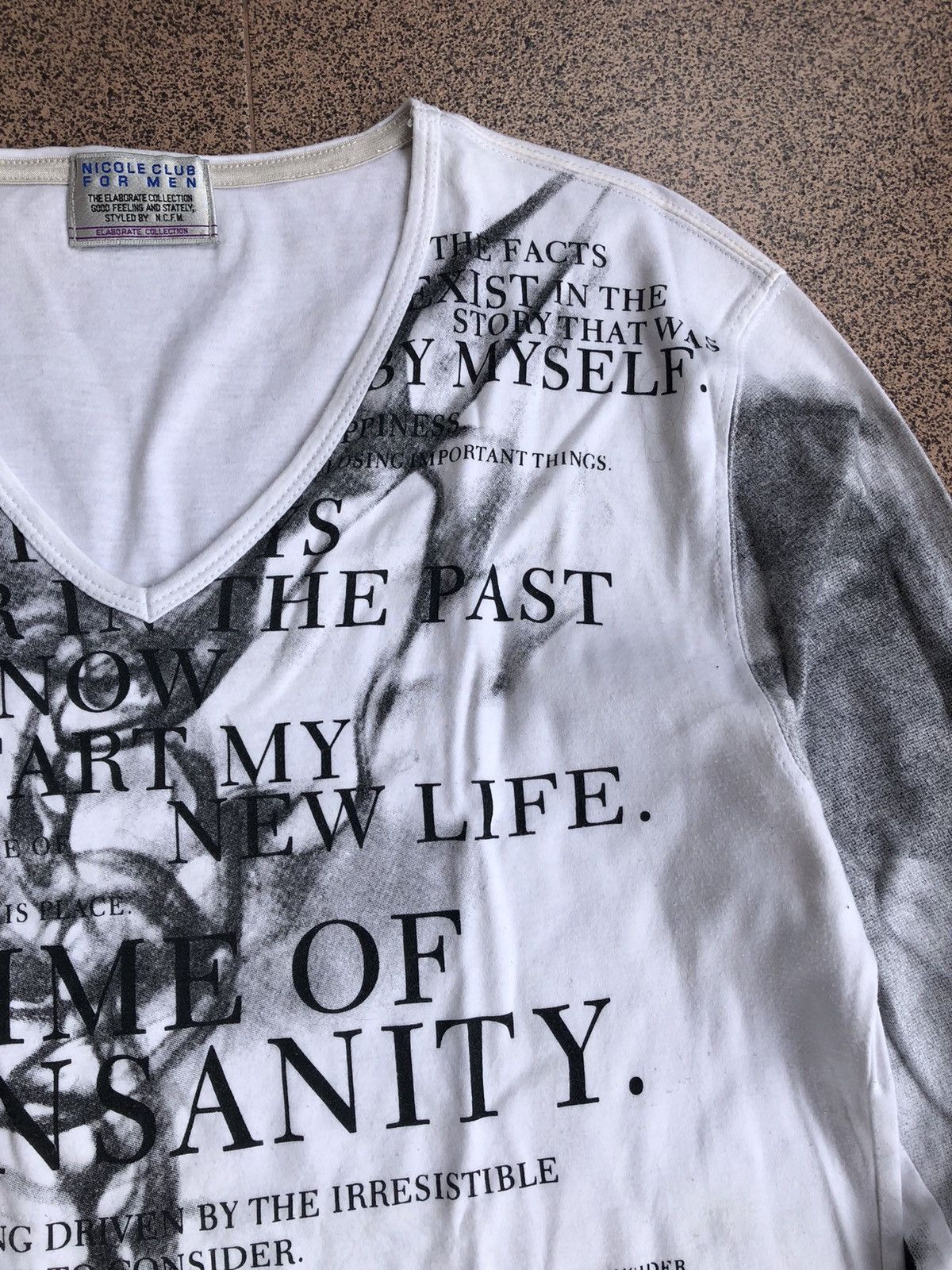 Nicole Club 2000s Poem Words Nicole Club For Men Longsleeve vkei style Size US M / EU 48-50 / 2 - 5 Thumbnail