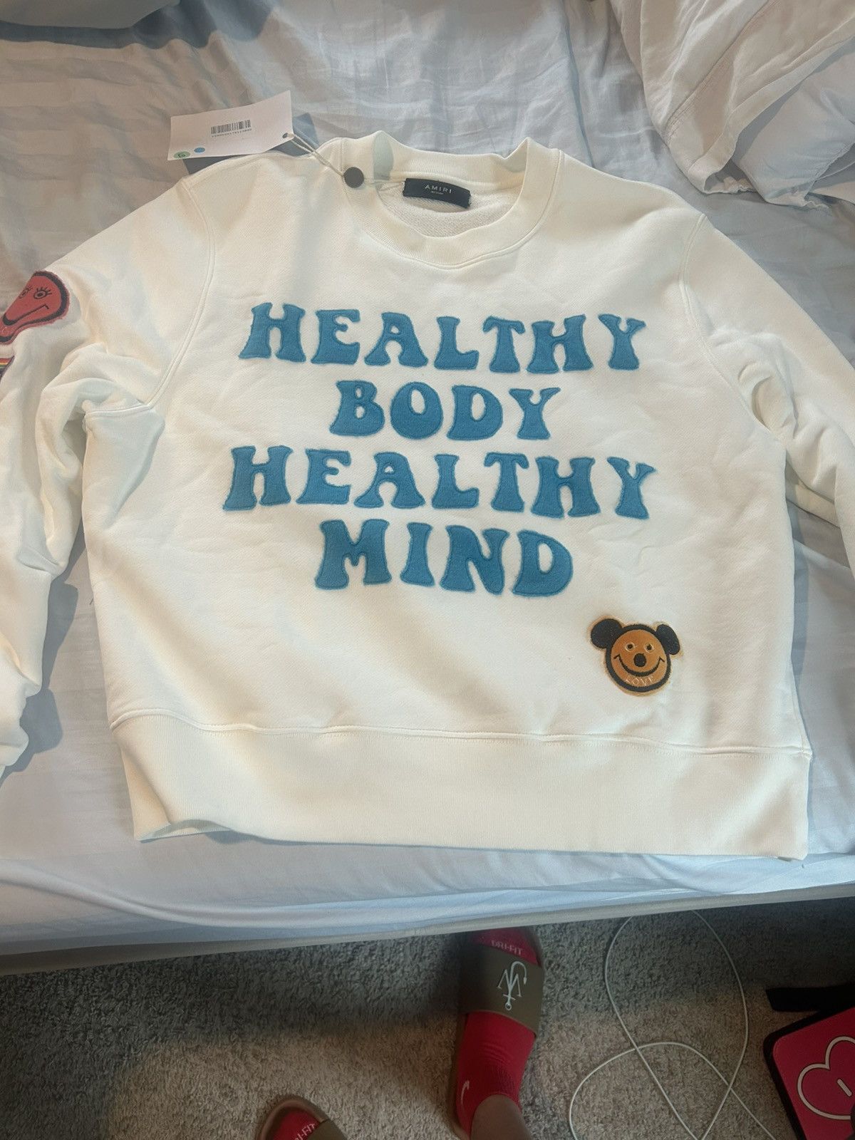 Amiri Amiri A Love Movement Healthy Body crewneck Size US M / EU 48-50 / 2 - 2 Thumbnail