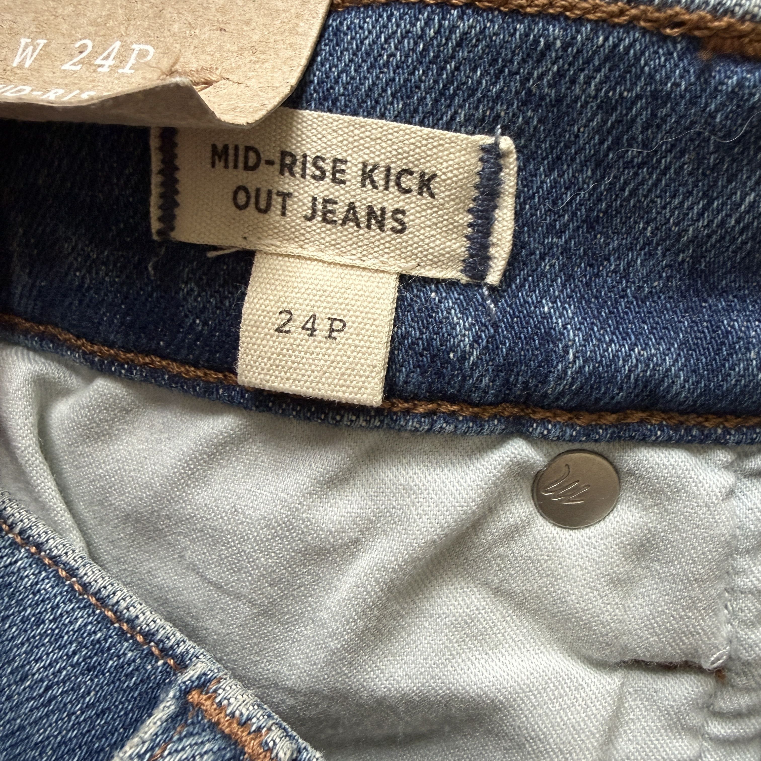 Madewell Madewell Kick Out Crop Jeans Oneida Mid Rise Flare Denim Size 24" / US 00 / IT 34 - 6 Thumbnail