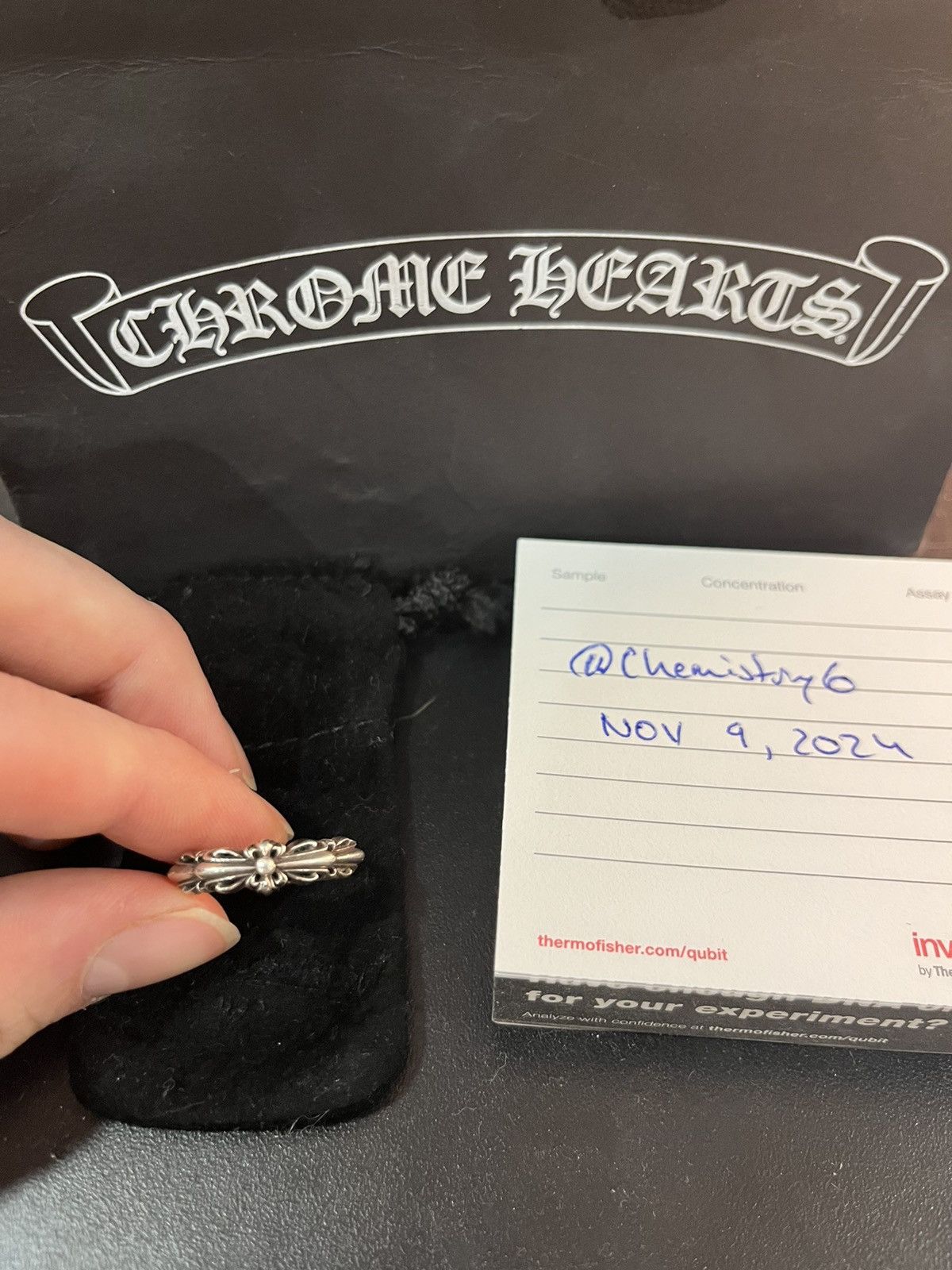 Chrome Hearts Chrome Hearts Floral Cross Ring Size ONE SIZE - 1 Thumbnail