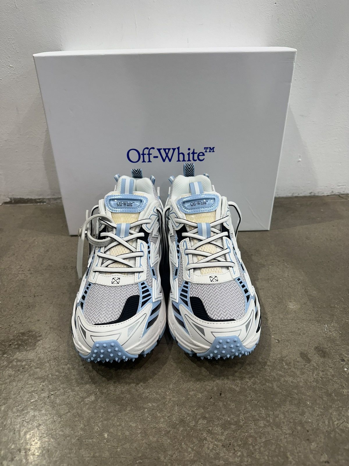 Off-White OFF-WHITE - Be Right Back Sneakers Light Blue Size US 10 / EU 43 - 4 Thumbnail