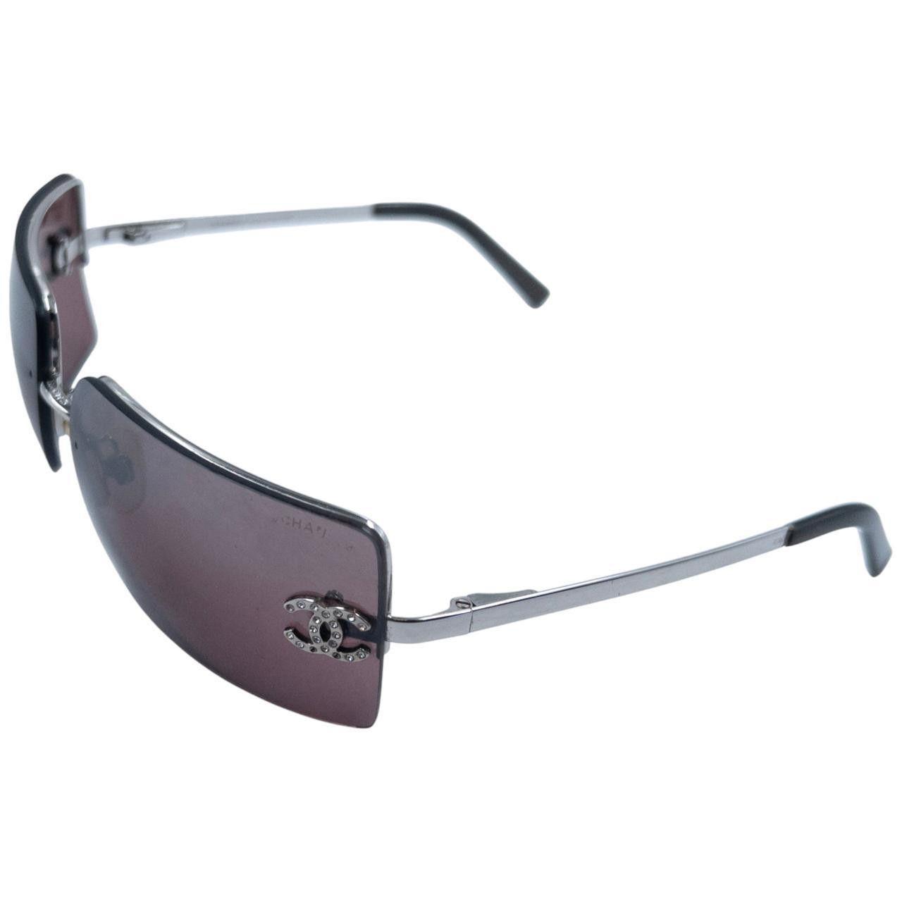 Chanel Vintage Chanel Rimless Diamonte Sunglasses Size ONE SIZE - 4 Thumbnail