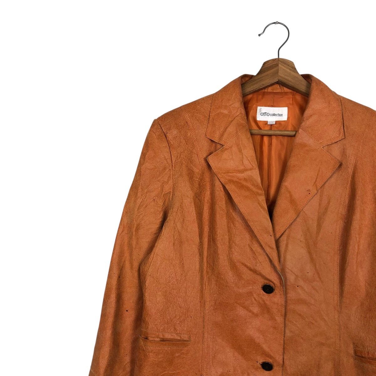 Vintage 📌Vintage Leather Jacket Otto Collection Issey Miyake Size US L / EU 52-54 / 3 - 8 Thumbnail