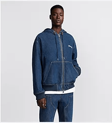 Dior o1w1db10725 Christian Dior Tag Hooded Jacket in Blue Size US M / EU 48-50 / 2 - 4 Thumbnail