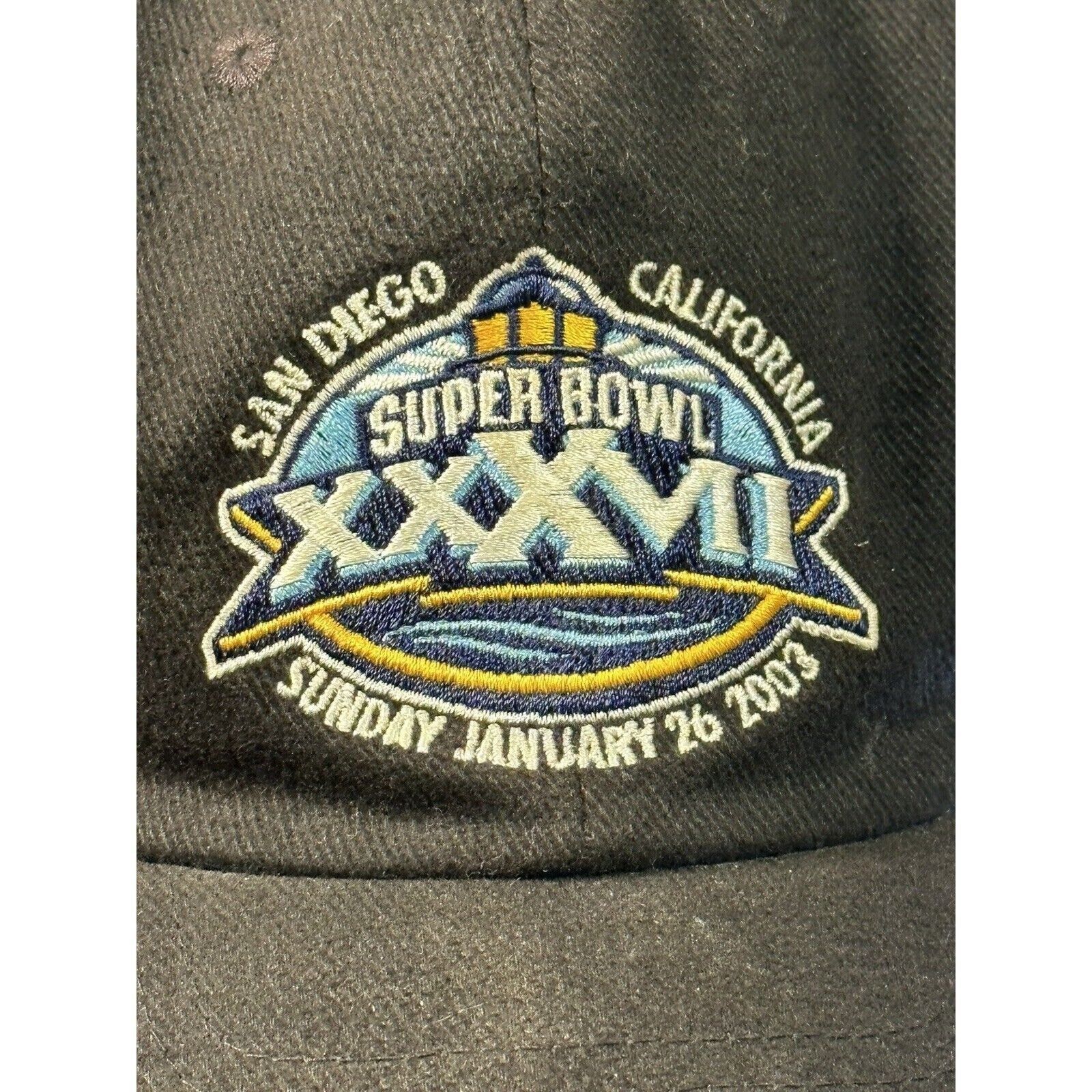 Reebok Super Bowl XXXVII 2003 San Diego NFL Ball Cap Adjustable Hat Size ONE SIZE - 2 Thumbnail