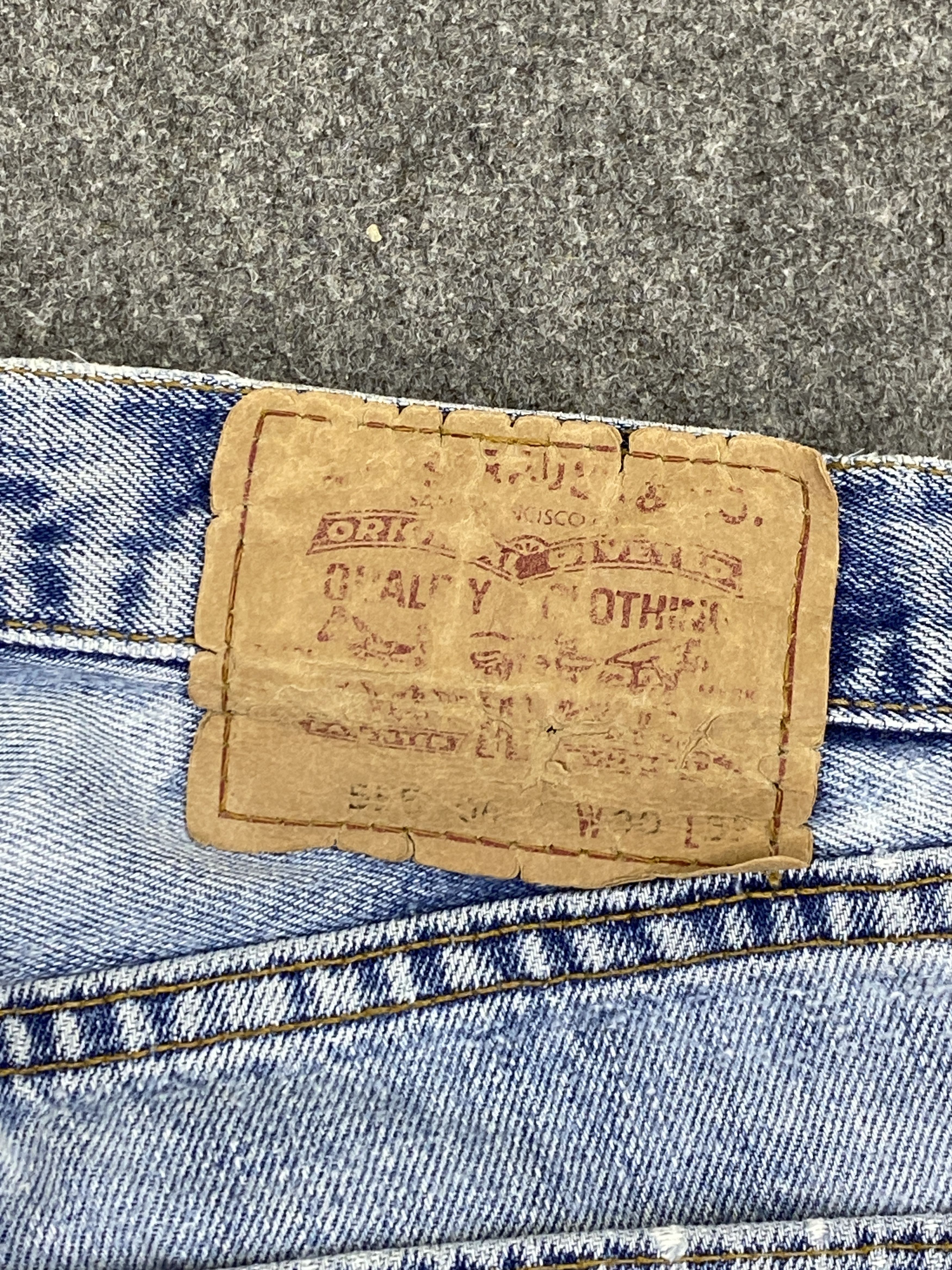 Levi's Vintage Levis 501 Distressed Jeans DP2740 Size US 29 - 6 Thumbnail