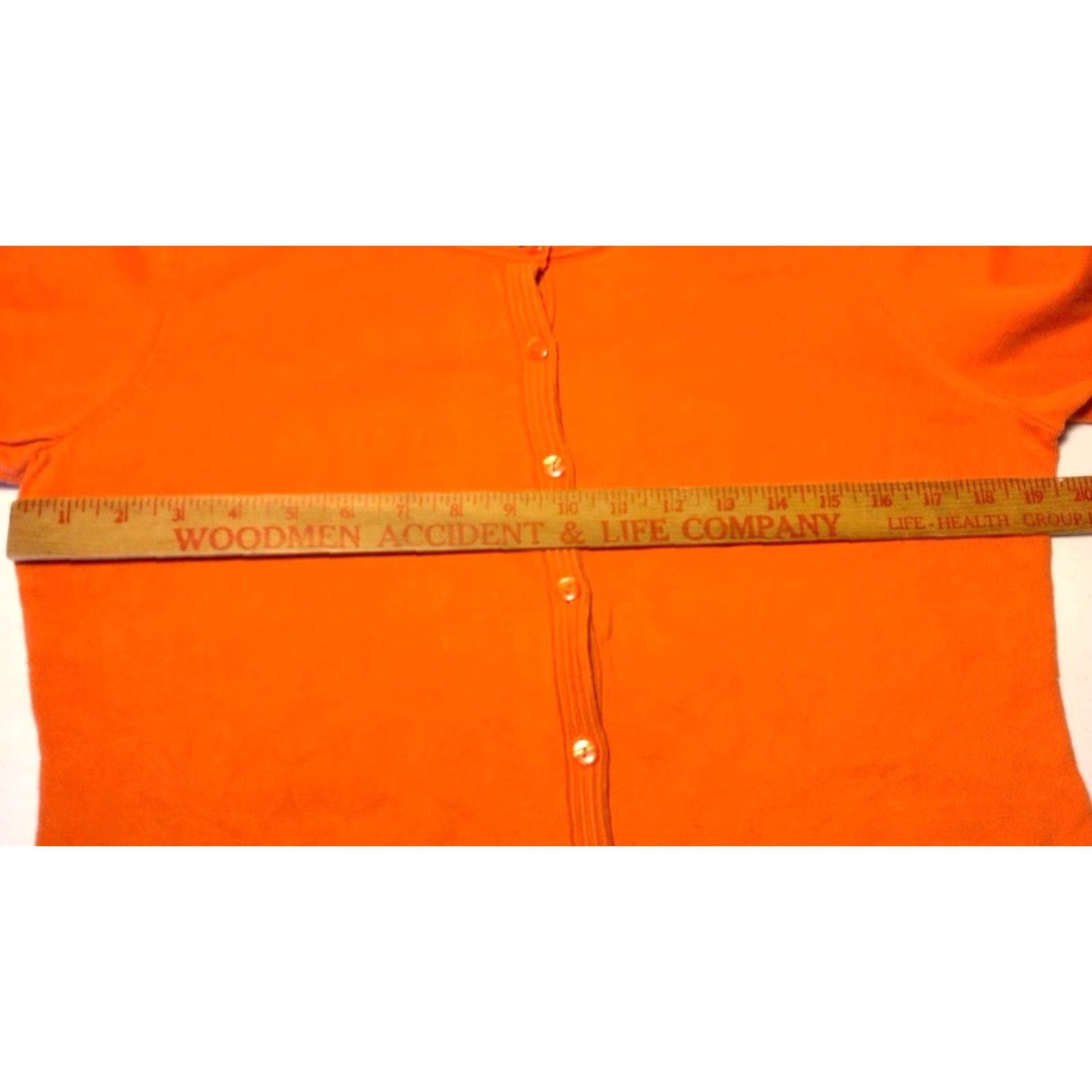 Talbots Talbots Cardigan Sweater Women M Orange Cotton Button Up Round Neck Long Sleeve Casual Travel Business Size M / US 6-8 / IT 42-44 - 6 Thumbnail