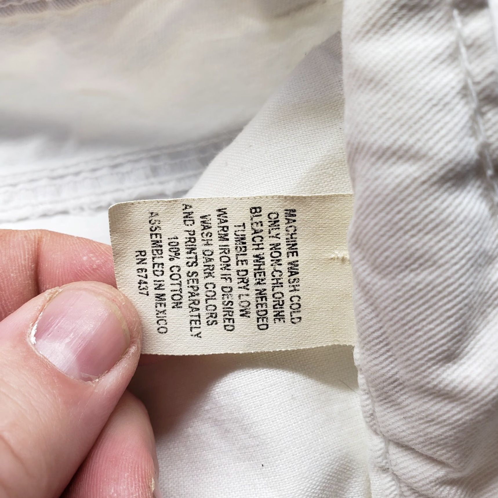 Vintage Mountain Lake White Capri Jeans Adult 8 Womens Capri Pants White Mountain Lake Jeans 8 Womens Size 30" / US 8 / IT 44 - 4 Thumbnail