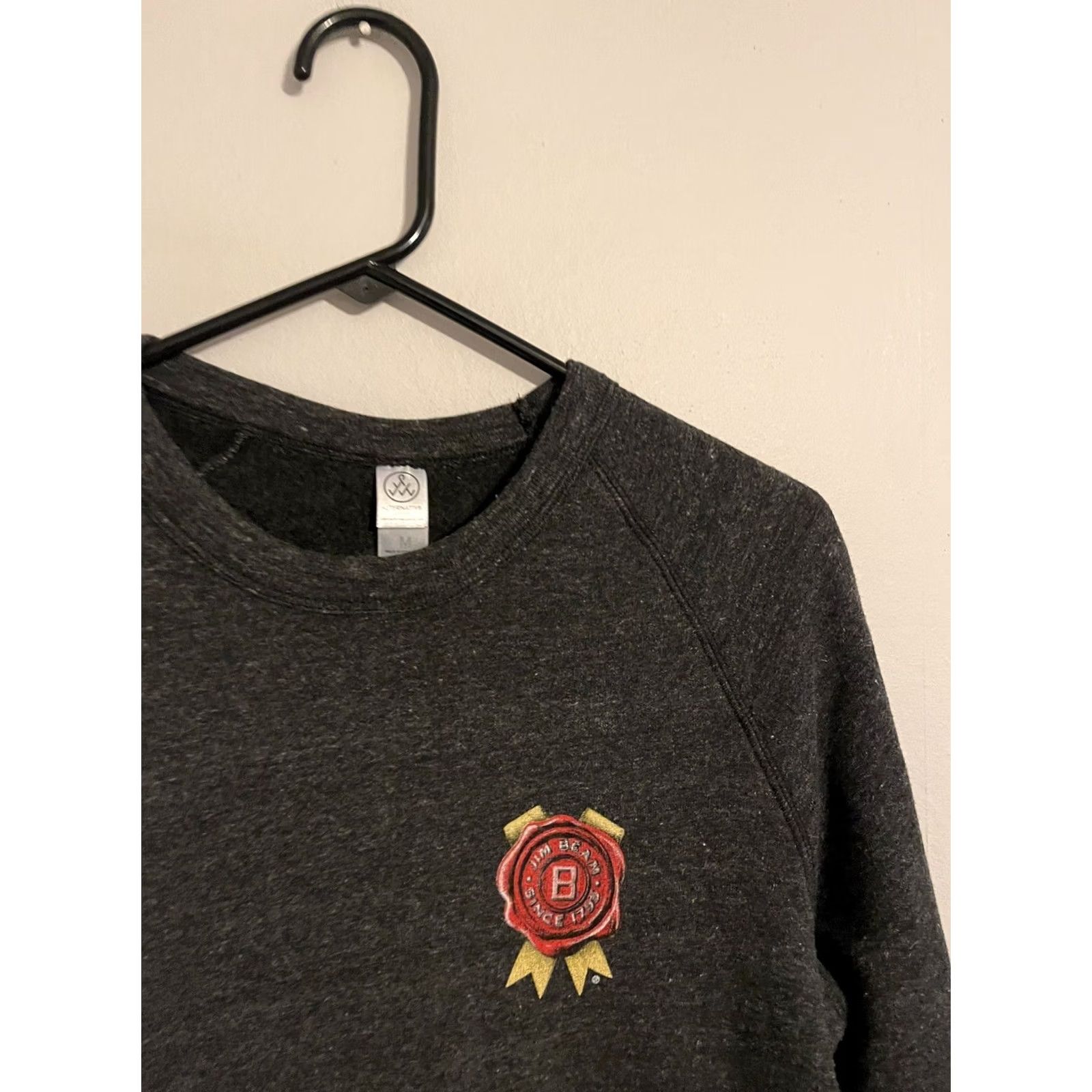 Vintage Jim Beam Bourbon Whiskey Gray Crewneck Pullover Sweatshirt Women's Medium M Size M / US 6-8 / IT 42-44 - 3 Thumbnail