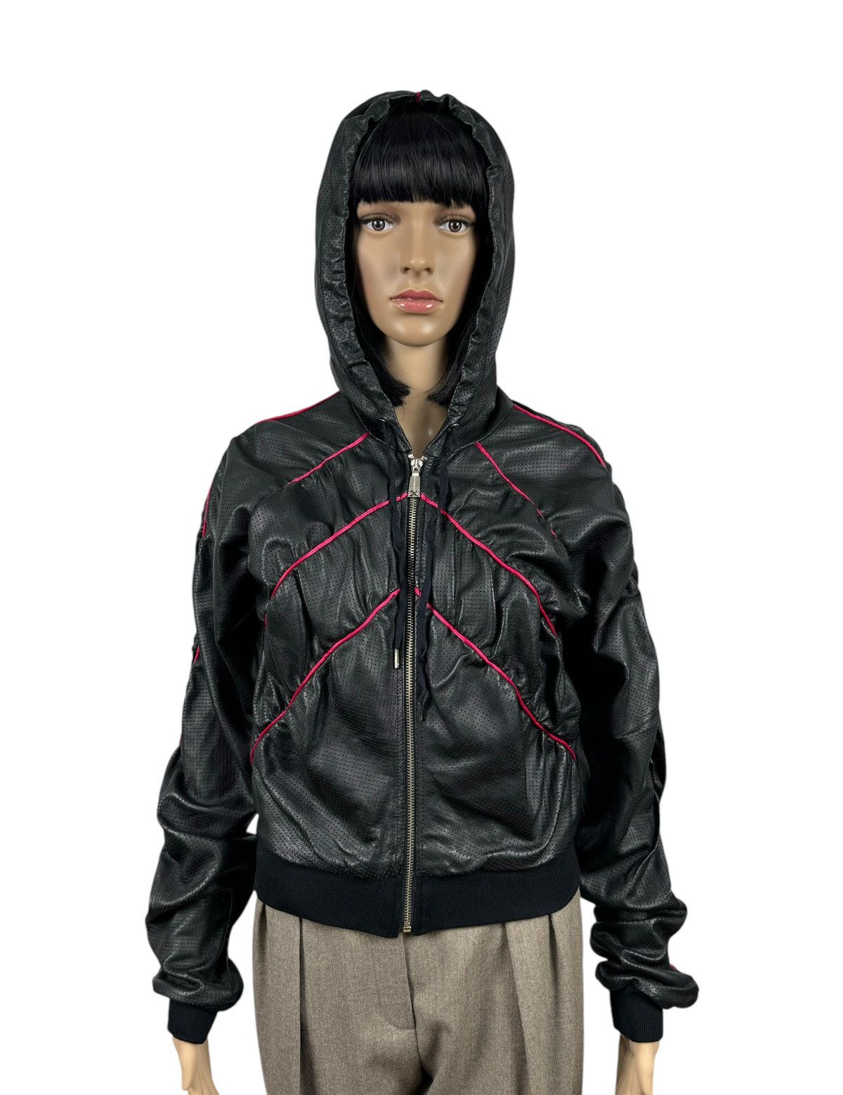 Richmond Denim Richmond Genuine Leather Perforated Jacket Hooded size IT40 Size S / US 4 / IT 40 - 9 Thumbnail