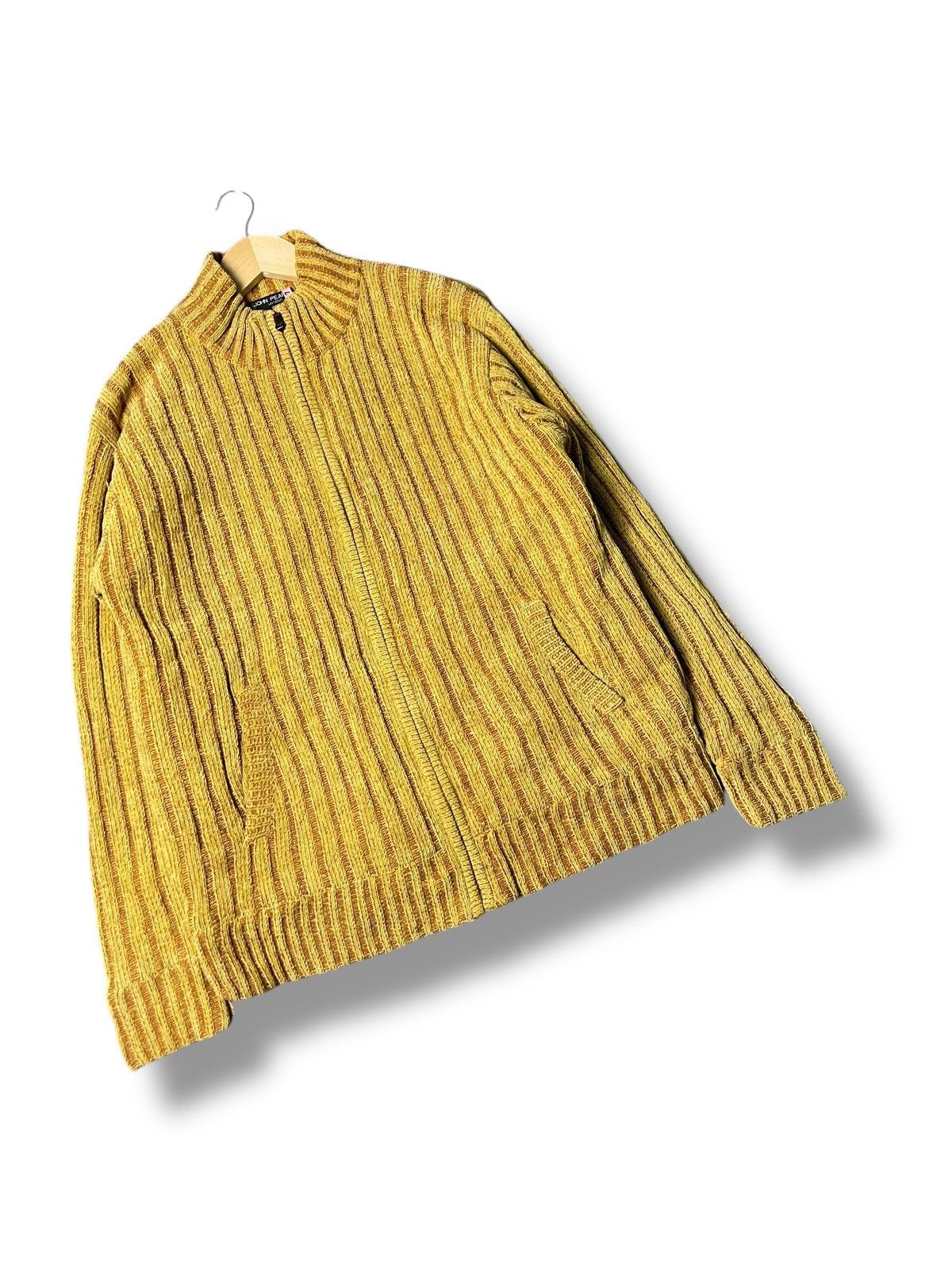 Japanese Brand × Vintage Vintage John Pearse Knitted Zipper Jacket (72) Size US L / EU 52-54 / 3 - 3 Thumbnail