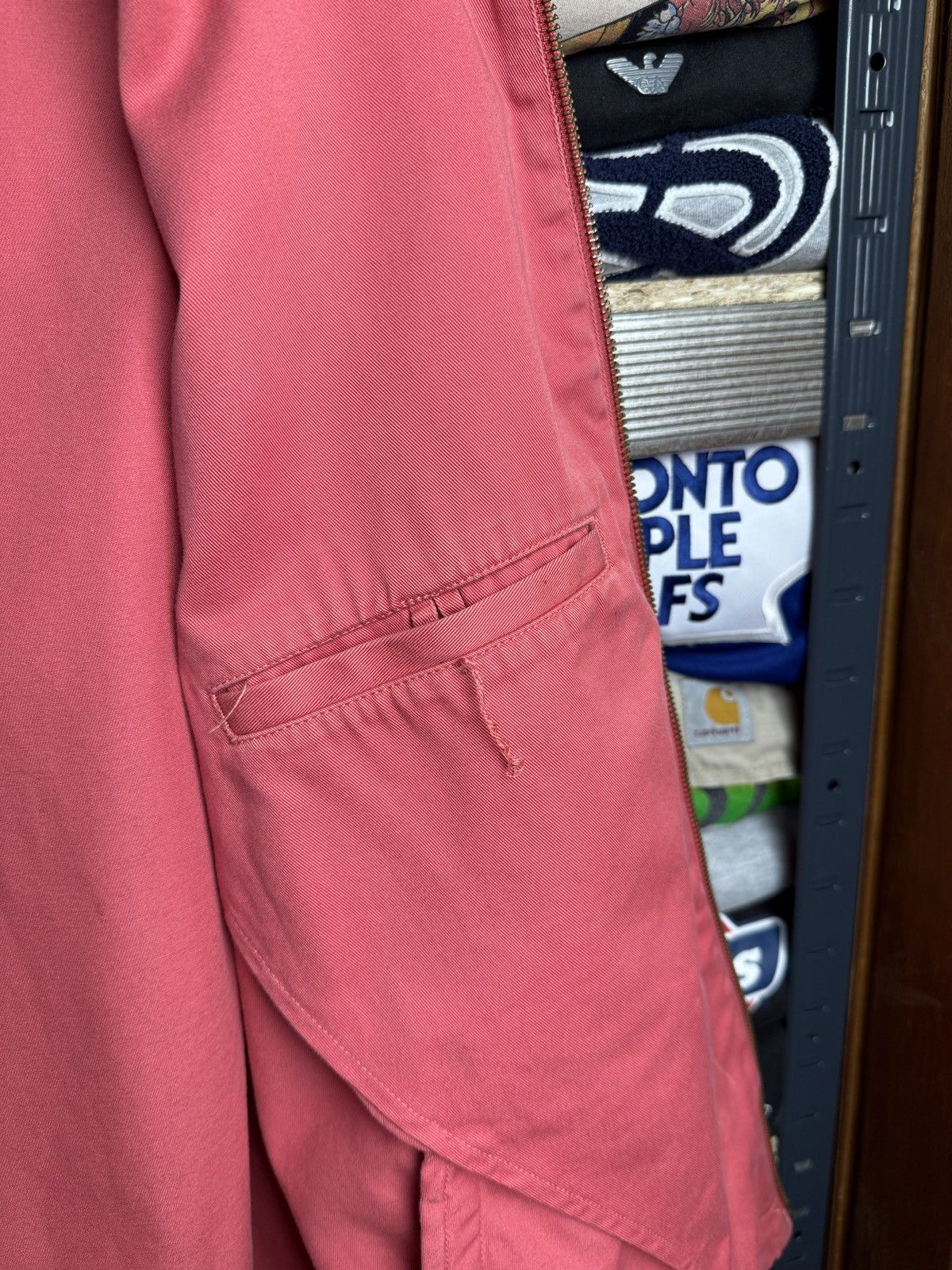 Polo Ralph Lauren × Vintage Vintage Polo Ralph Lauren Bomber Jacket Pink Size US L / EU 52-54 / 3 - 15 Thumbnail