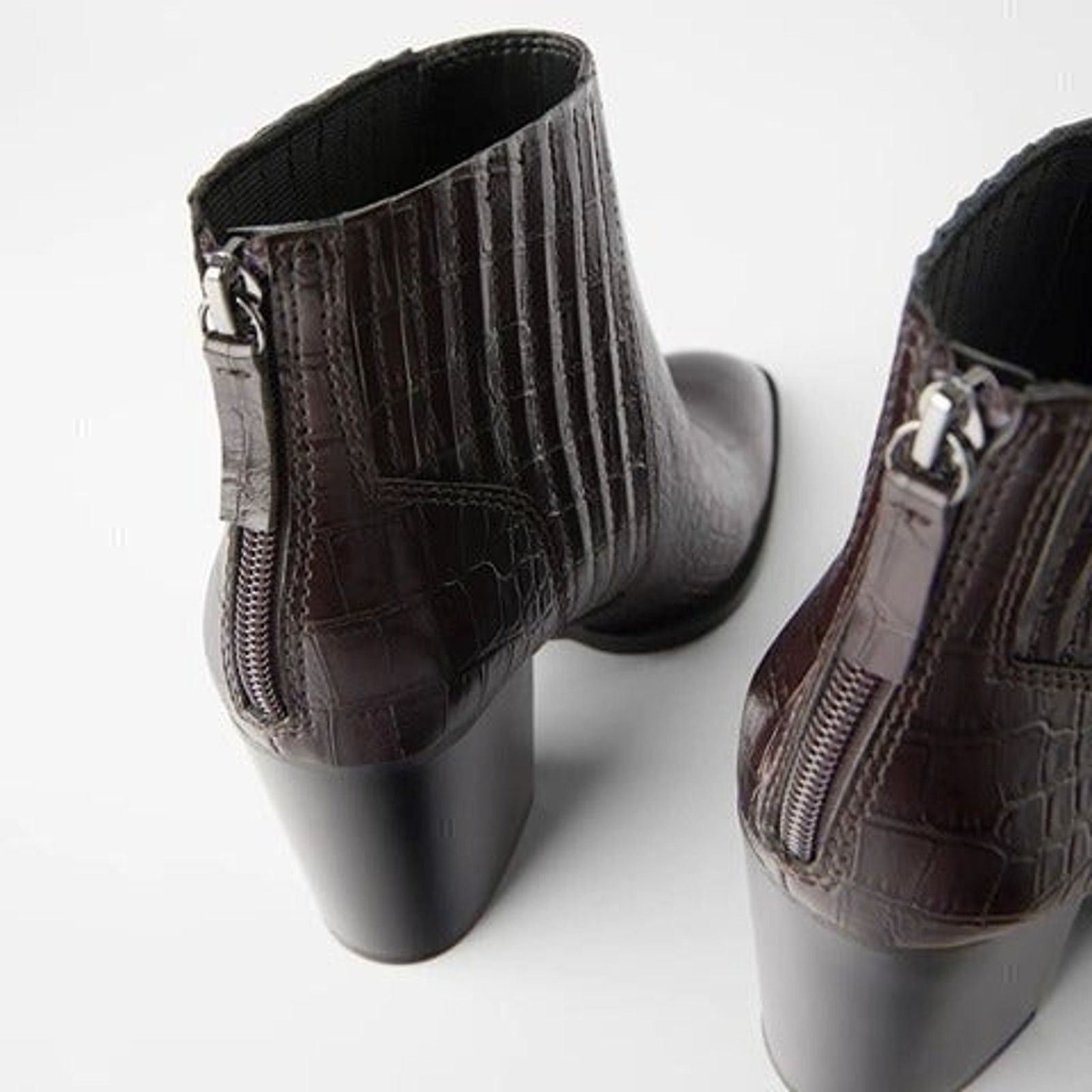 Zara ZARA Heeled Ankle Boots NWT Size US 10 / IT 40 - 9 Thumbnail