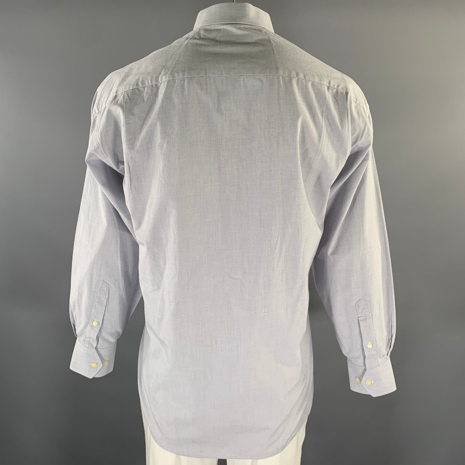 Dior Size XL Grey Heather Cotton Vintage Long Sleeve Shirt Size US XL / EU 56 / 4 - 4 Thumbnail