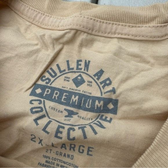 Designer SULLEN ART COLLECTIVE AARON HODGES CREAM T-SHIRT SZ 2XL XXL Size US XXL / EU 58 / 5 - 7 Thumbnail