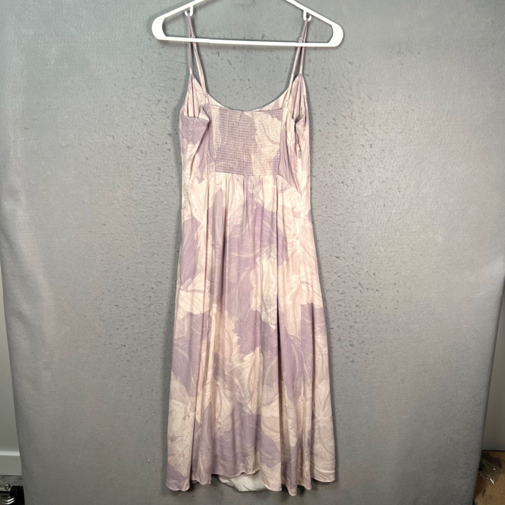 Vintage Wilfred Womens Dress Size 8 Floral Lavender Sleeveless Midi With Side Slit Size M / US 6-8 / IT 42-44 - 2 Thumbnail