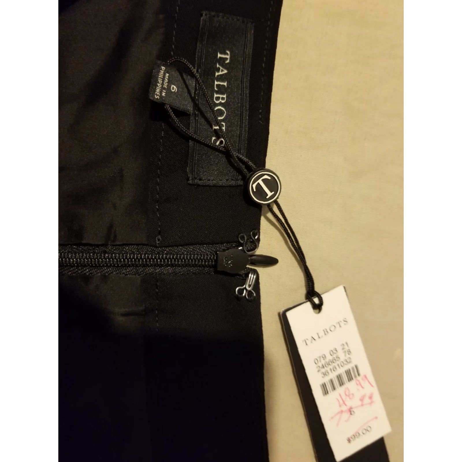 Talbots Womens Talbots Skirt 6 Black A-Line Midi Regular Size 6 Skirt Womens Black Talbots Midi A-Line Size 28" / US 6 / IT 42 - 5 Thumbnail