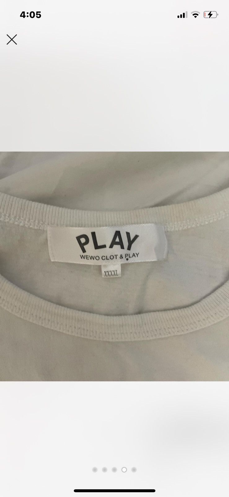 Comme des Garcons × Comme des Garcons PLAY COMME DE GARÇONS PLAY - TSHIRT Size US XL / EU 56 / 4 - 5 Thumbnail